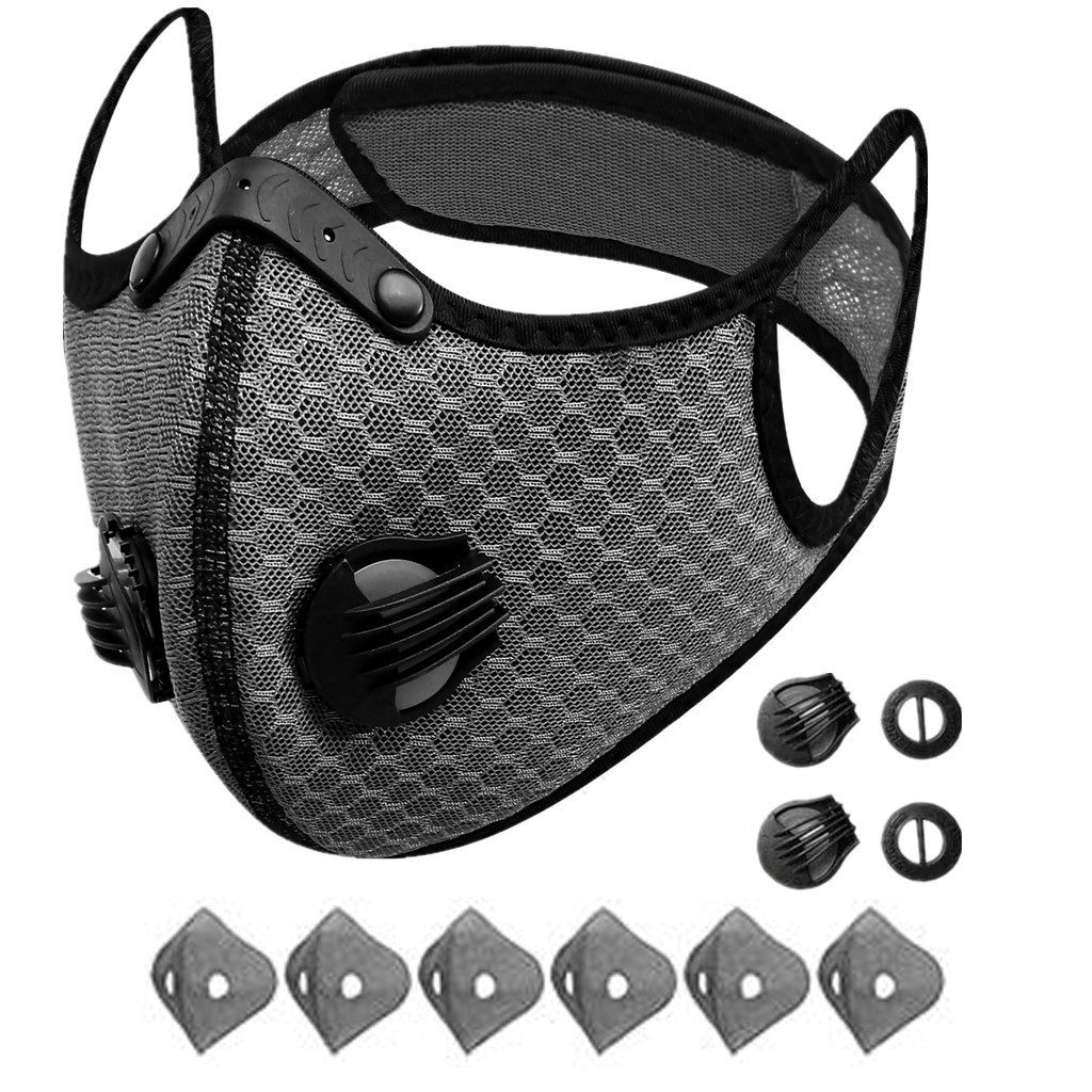 Fine Life Pro Sturmhaube Wiederverwendbare Halbmaske mit Filter – Gesichtsmaske für Radsport