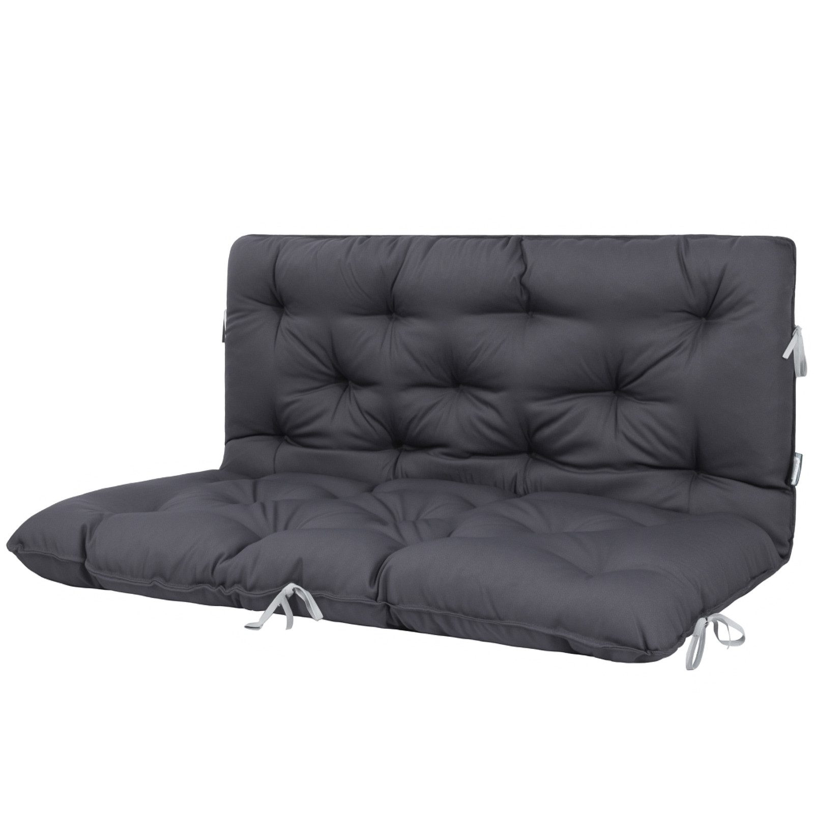 HOMECALL Dekokissen Bankauflage Sitzbankauflage Sitzkissen mit Rückenlehne, Nordisches Design, für Gartenbank, 100 x 98 x 12 cm