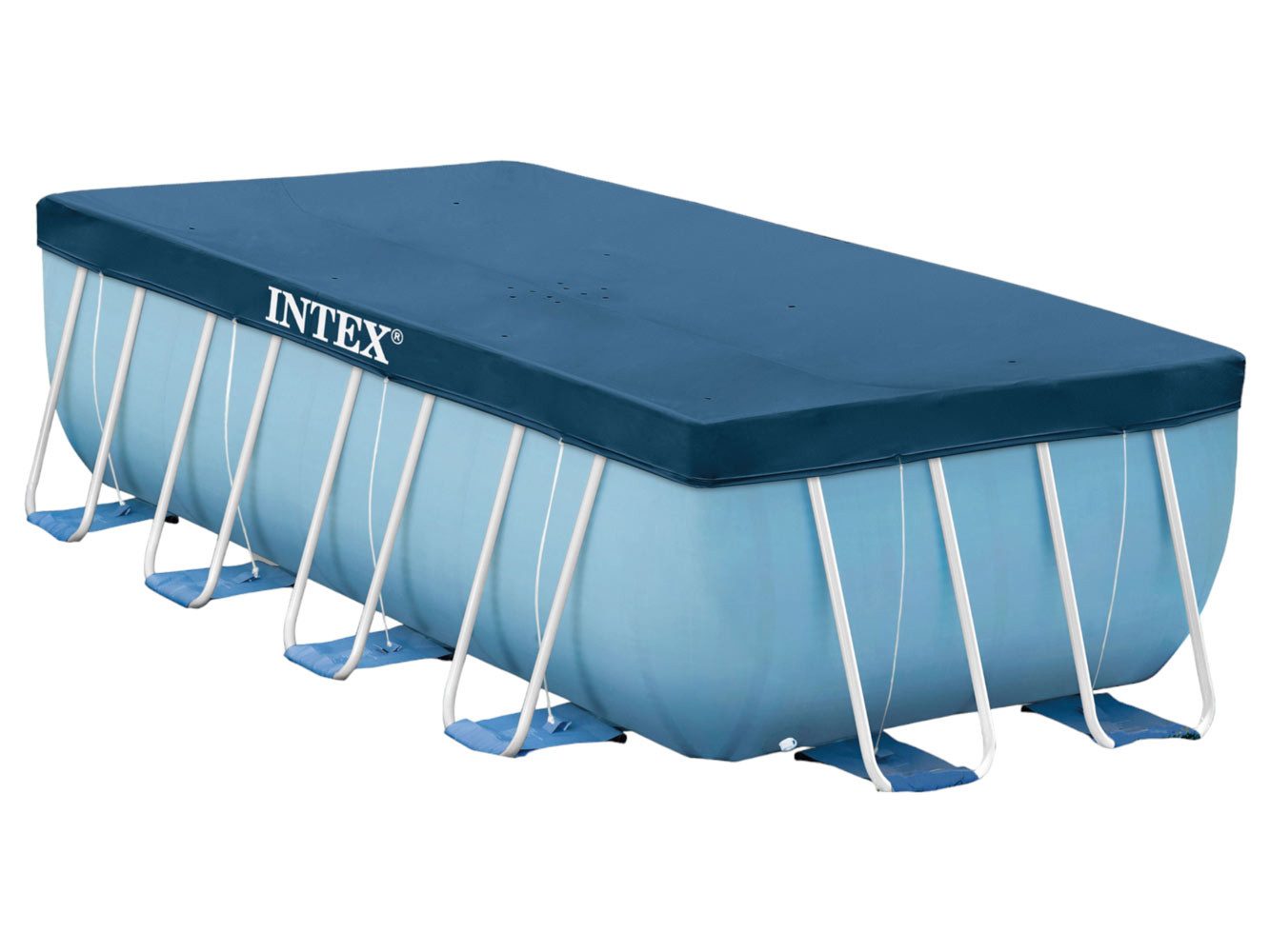 Intex Pool-Abdeckplane Krystal Clear Pool Basics (1-St), Poolabdeckung für 400x200cm Intex Framepools