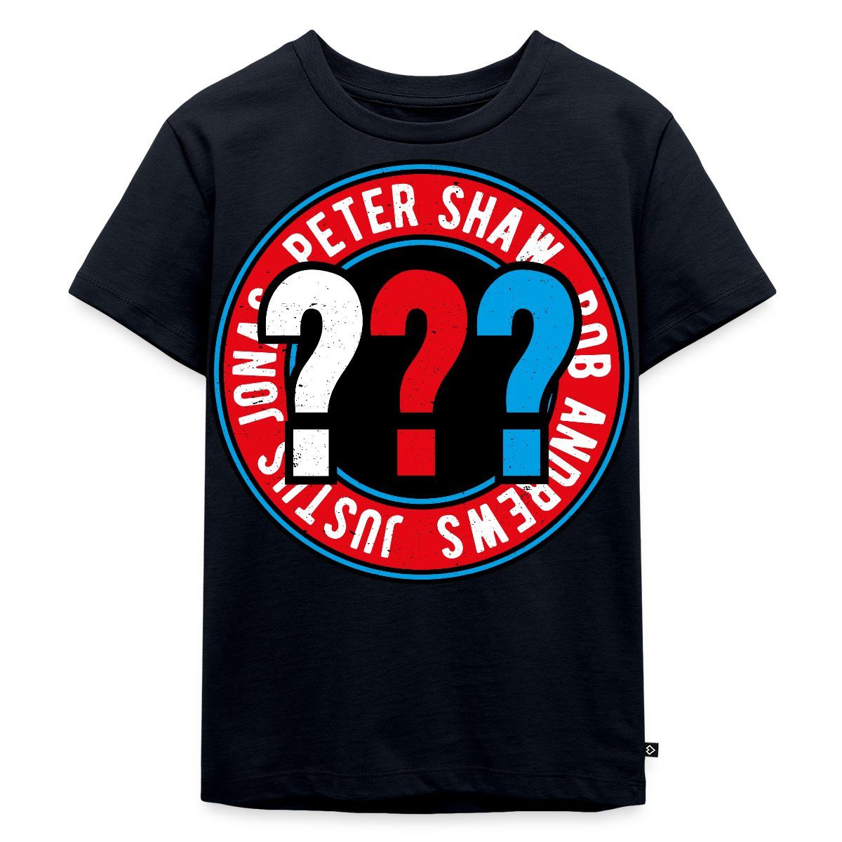 T-Shirt Die Drei Fragezeichen Kids Logo Outline Kinder Premium T-Shirt