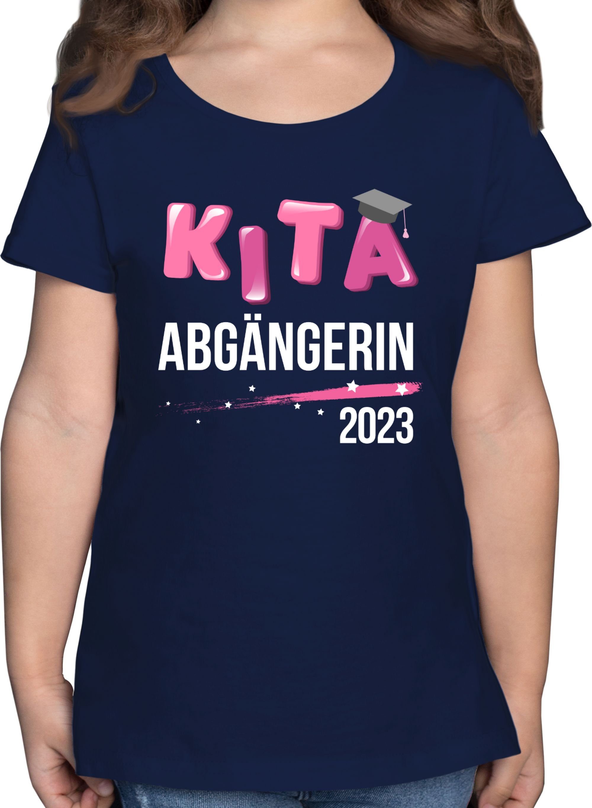 Shirtracer T-Shirt Kita Abgängerin 2023 Dunkelblau Mädchen Einschulung 3