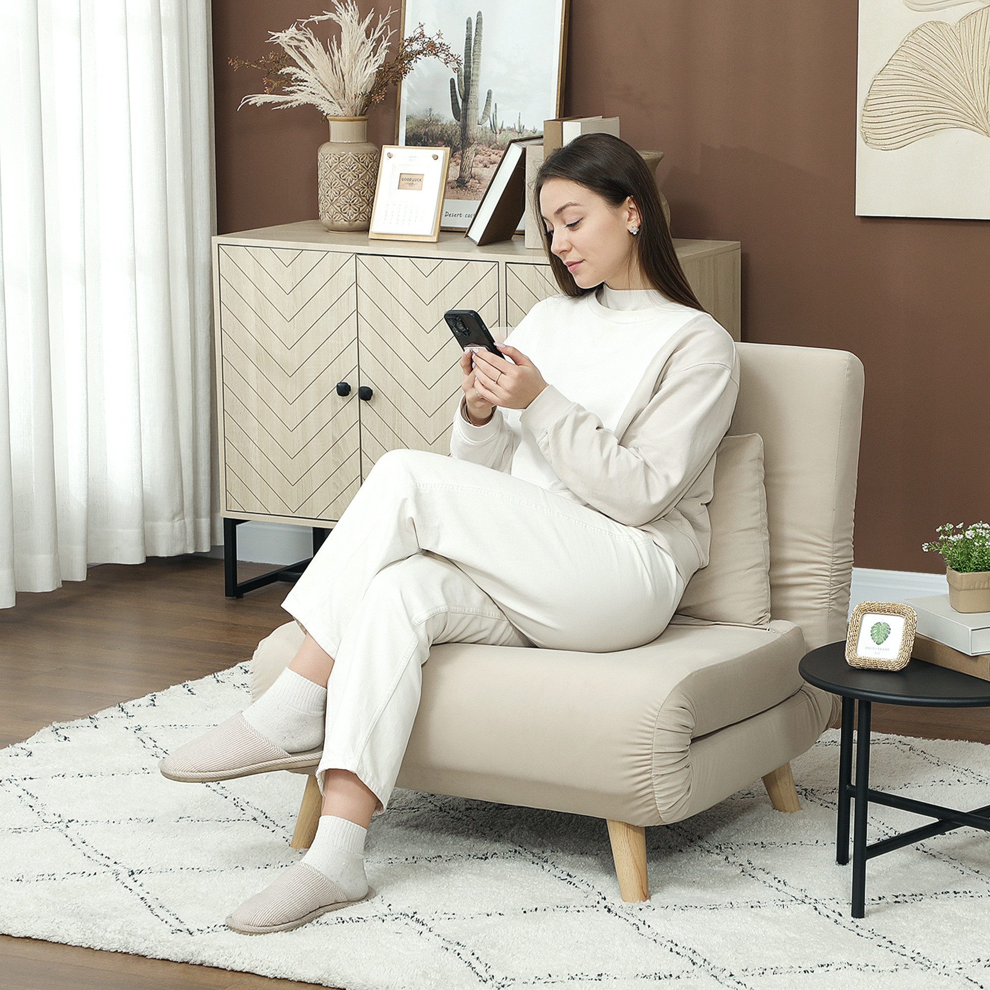 HOMCOM Schlafsofa Schlafsessel, Klappsessel 1 Teile, günstig online kaufen