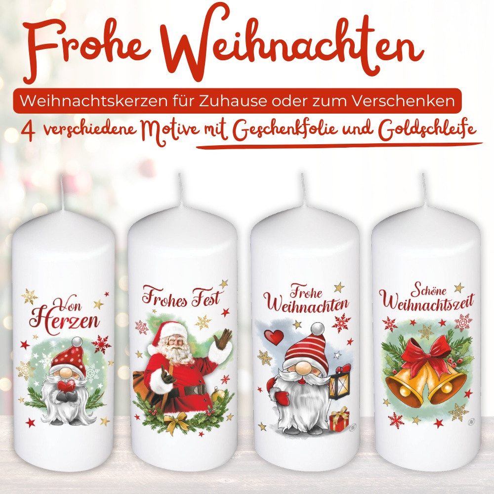 Andrea Geschenkewelt Stumpenkerze Kerzen zu Weihnachten günstig online kaufen