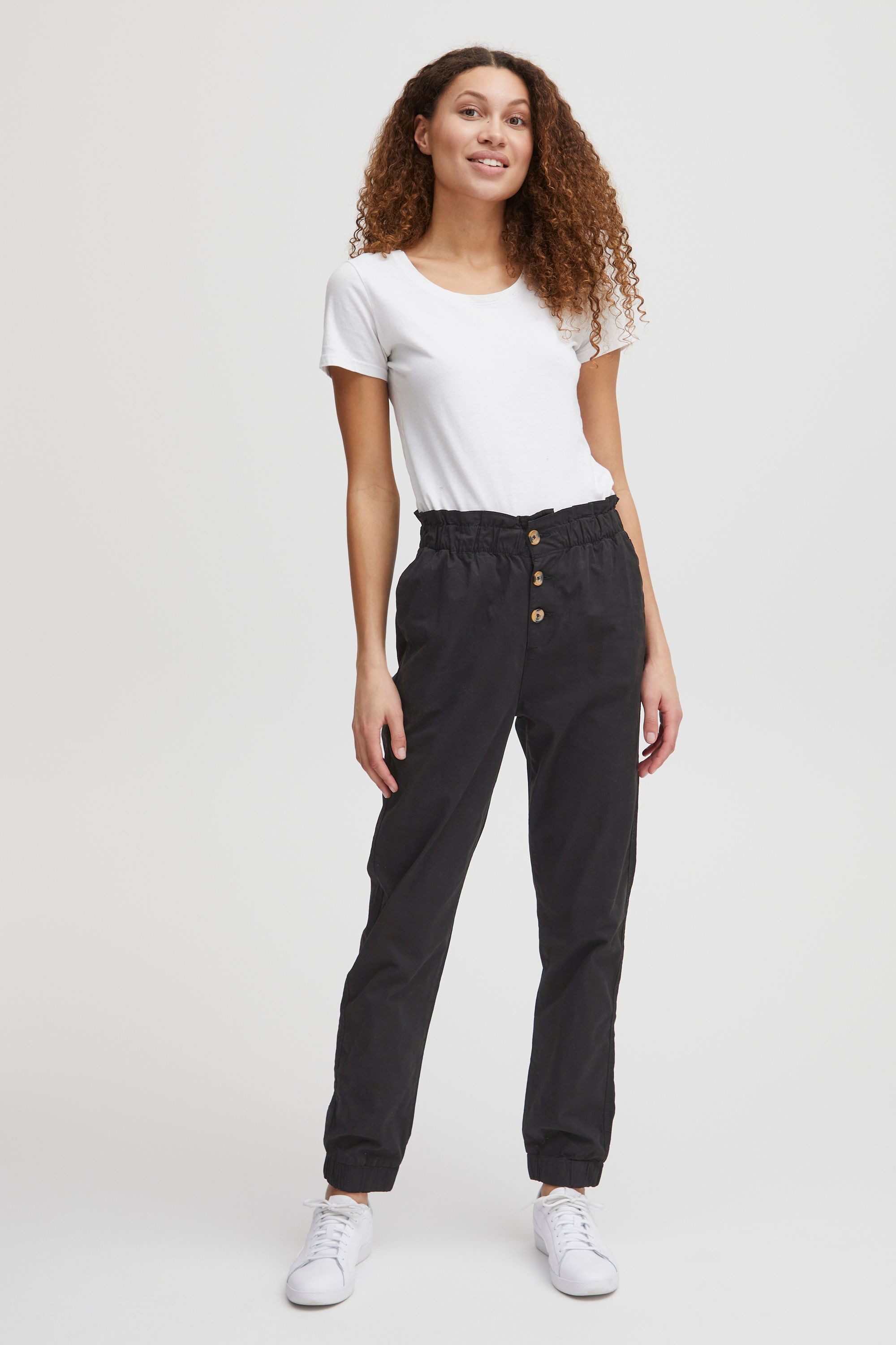 OXMO Chinohose OXCobie Stoffhose mit Paperbag-Bund – Bild 2 von 5
