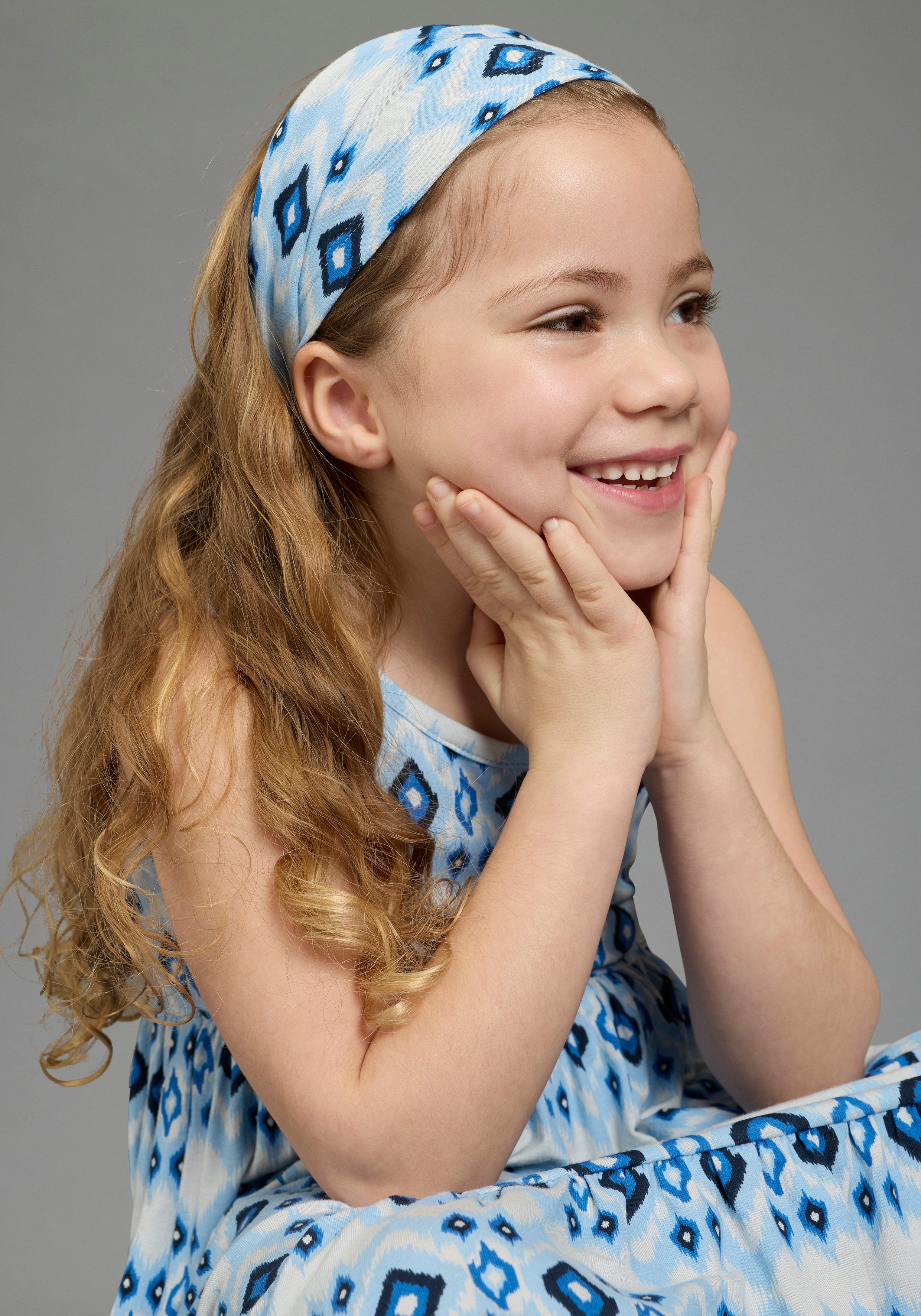 KangaROOS Kleid & Haarband Kangaroos 2tlg Set: Kleid+Haarband (Set, 2-tlg., 2) aus Jersey, bedruckte Optik, aus Viskosemischung