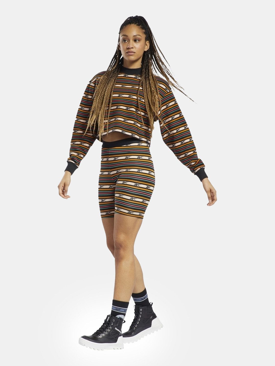 Reebok Classic Sweater Reebok Classics Camp Stripe Crew