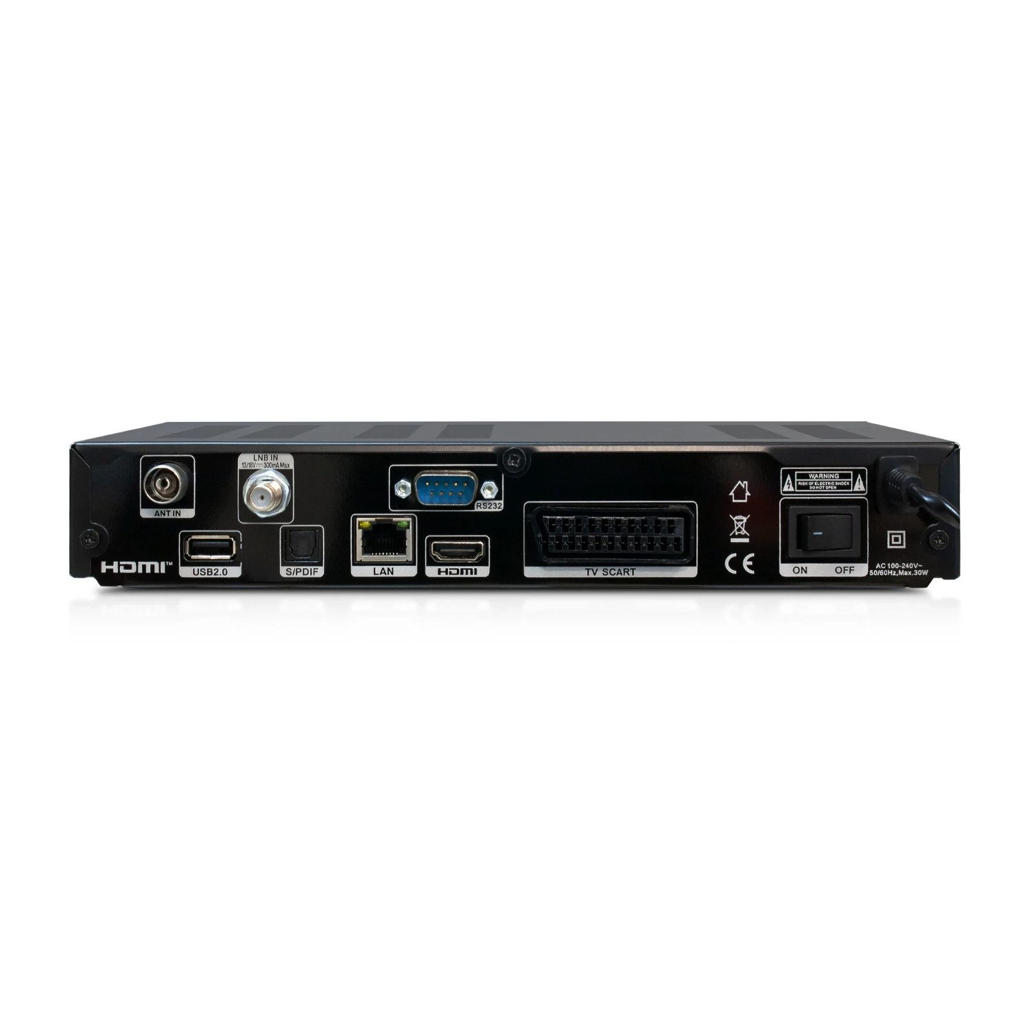 ab-com CryptoBox 742HD Combo DVB-T2/S2/C Full HD-Empfänger DVB-T2 Receiver (Bildformate: 4:3, 16:9 Pan & Scan, Letterbox)