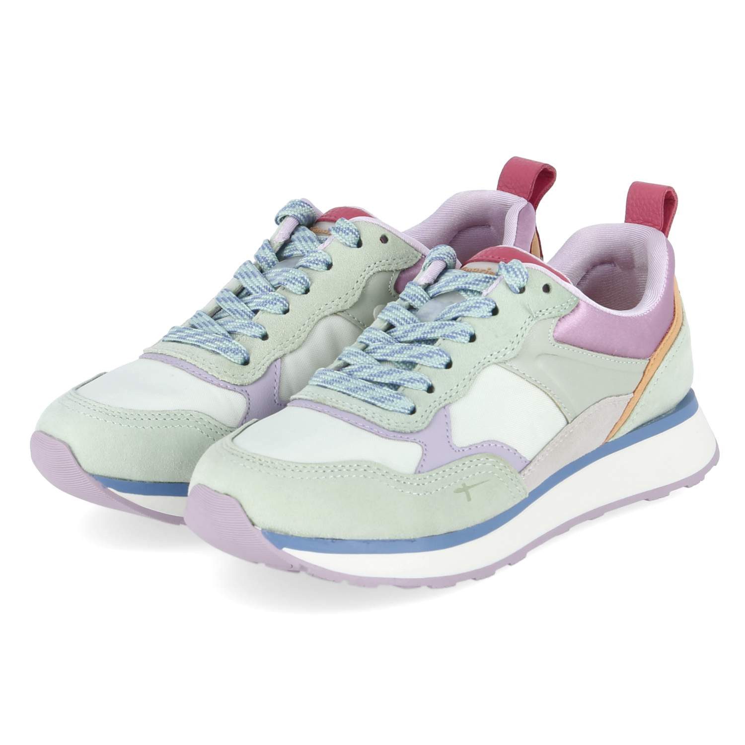 Tamaris Tamaris 1-23741-43-779 Damen Synthetik, Leder & Textil gruen Schnür günstig online kaufen