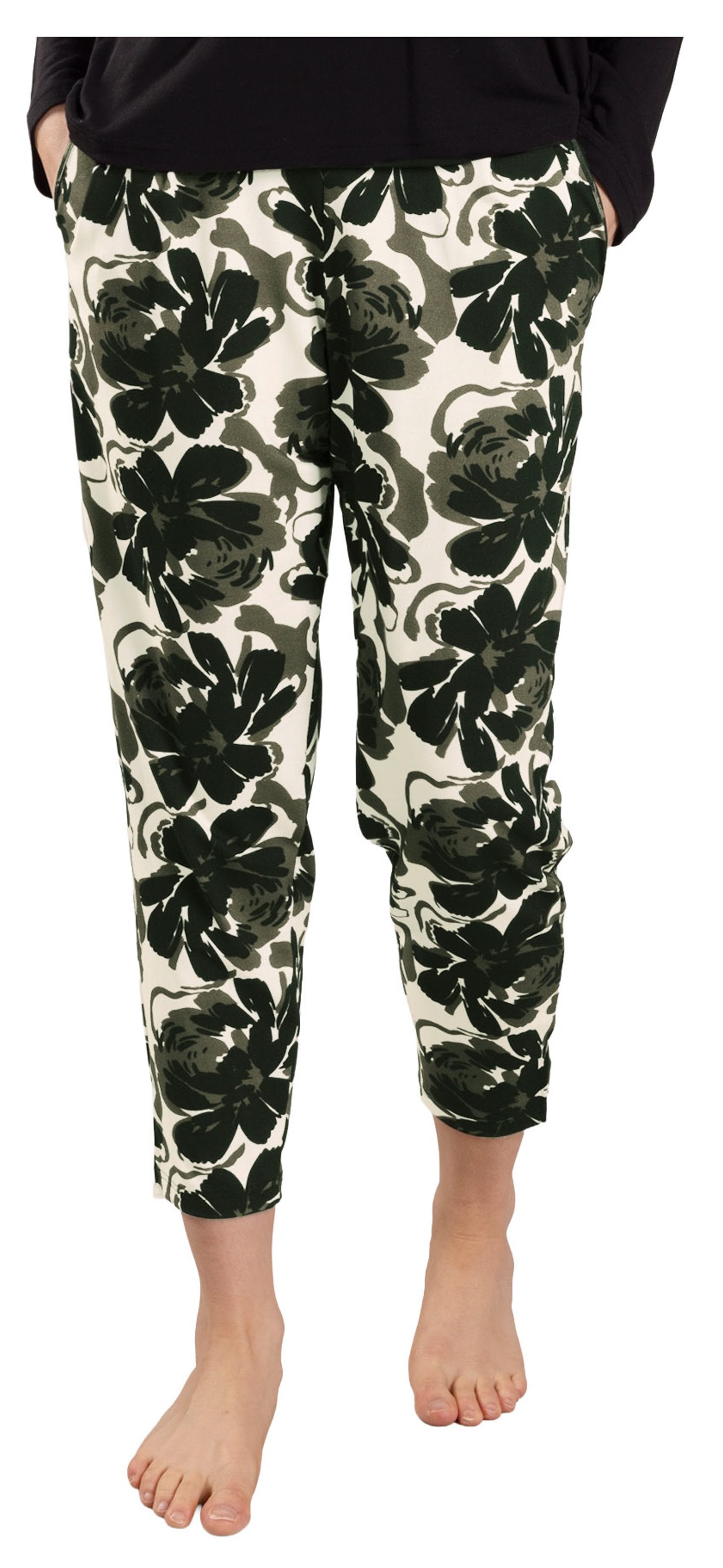 Nina Von C. Pyjamahose Damen 7/8 Schlafanzughose (1-tlg) Modisches Design