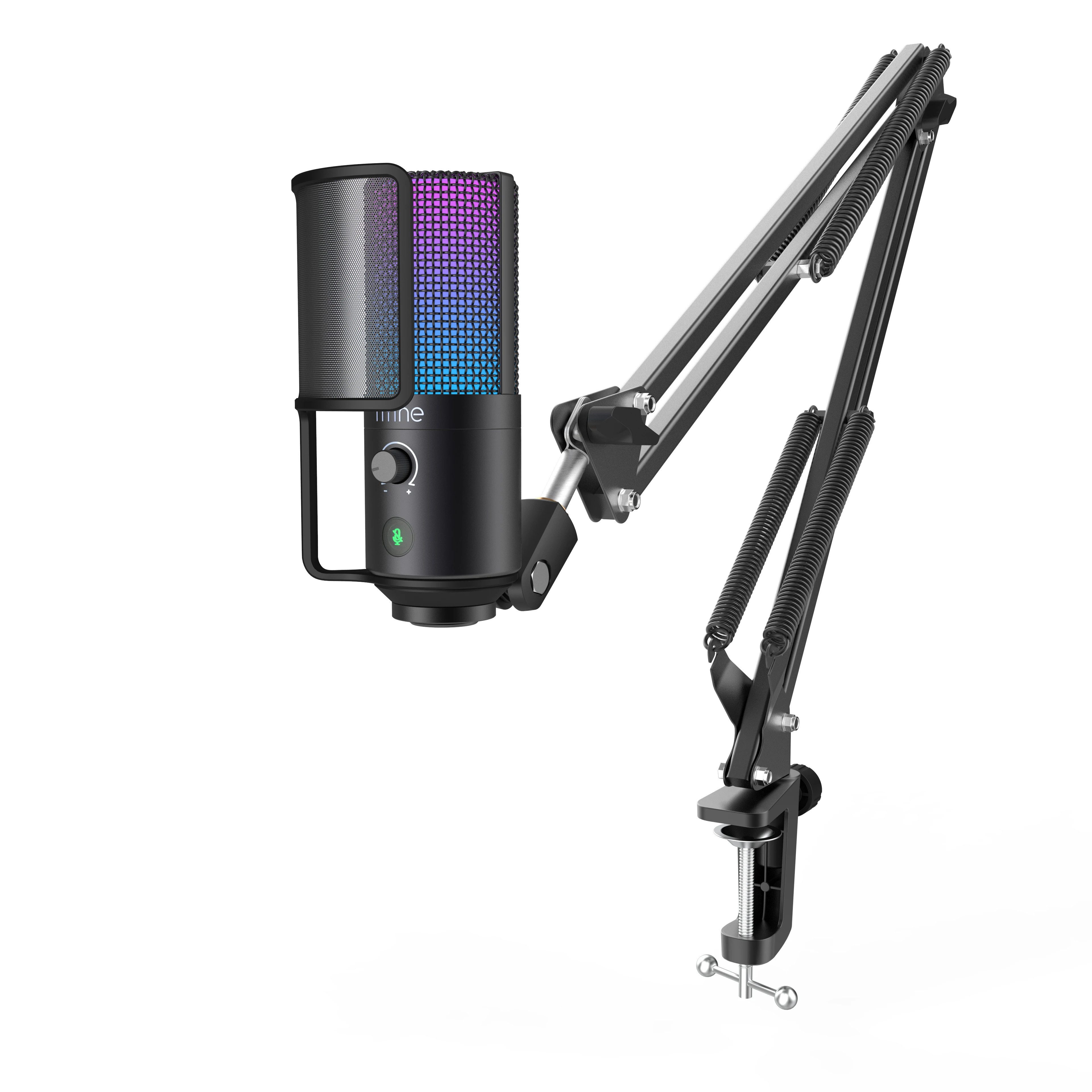 Leicke Streaming-Mikrofon MikrofonT669 pro2 - Gaming Mikrofon mit Arm