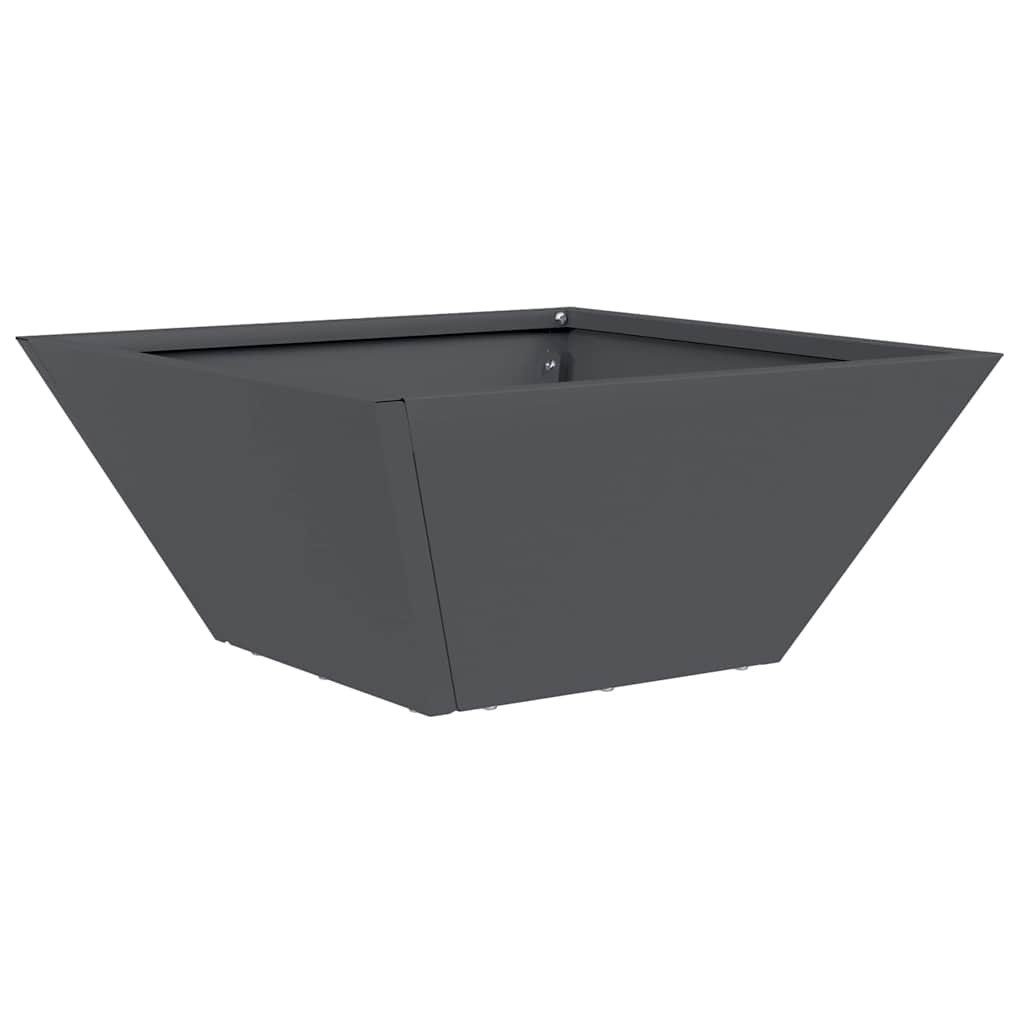 vidaXL Blumentopf Garten Schüssel Pflanzer Anthrazit günstig online kaufen
