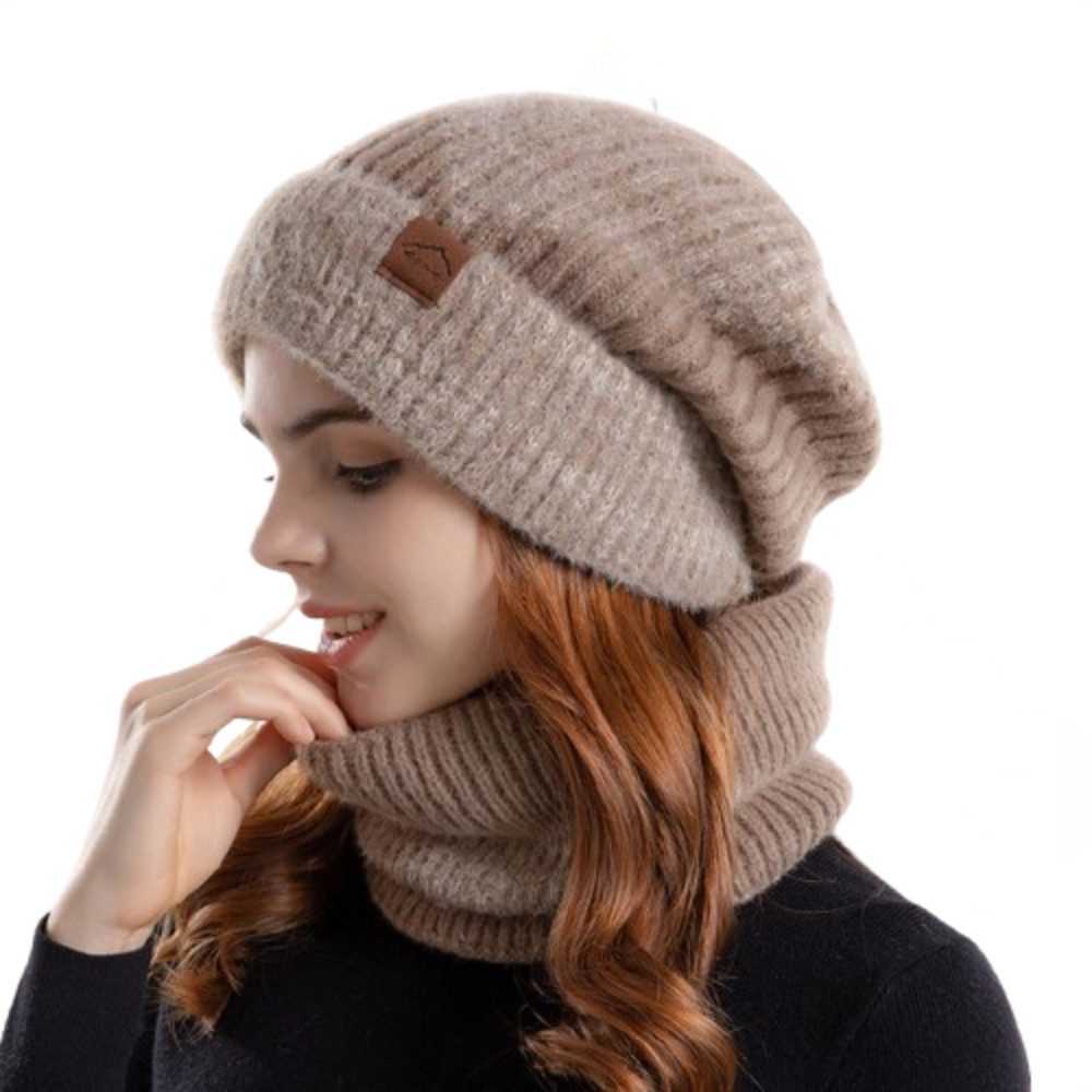 Blusmart Mütze & Schal Damen-Wintermütze mit günstig online kaufen