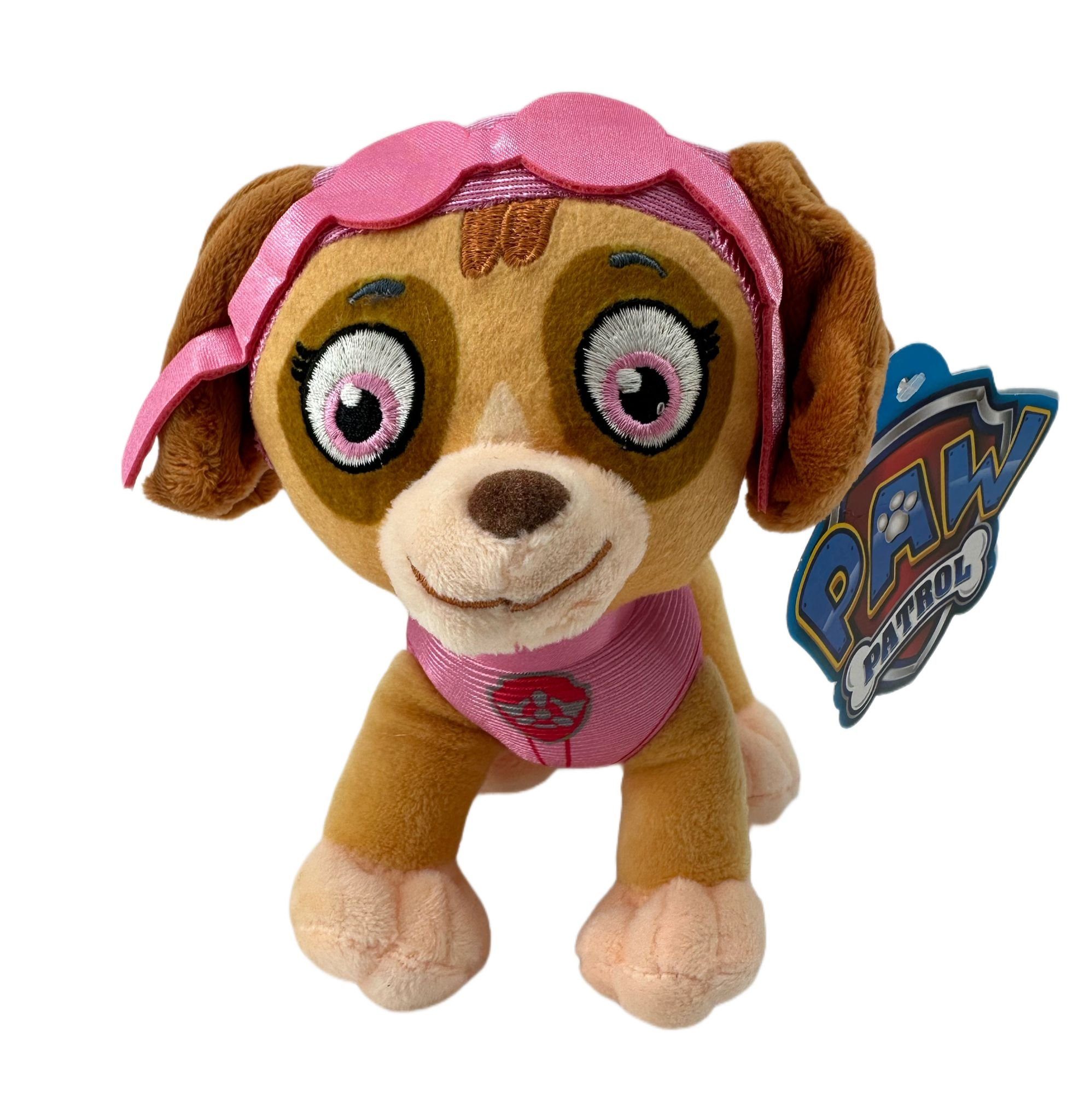 Nickelodeon Kuscheltier Plüsch Paw Patrol Kuscheltier Paw Patrol Plüschtier 27 cm Skye rosa (1-St), Super weicher Plüsch Stofftier Kuscheltier für Kinder zum spielen