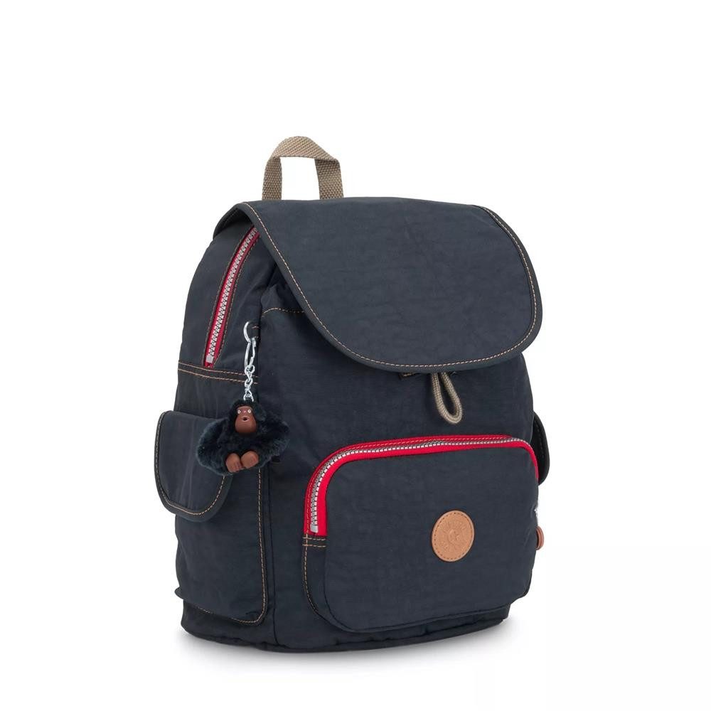 KIPLING Cityrucksack CITY PACK S, kleiner Rucksack, True Navy Combo (blau), Rucksack mit vielen Fächern