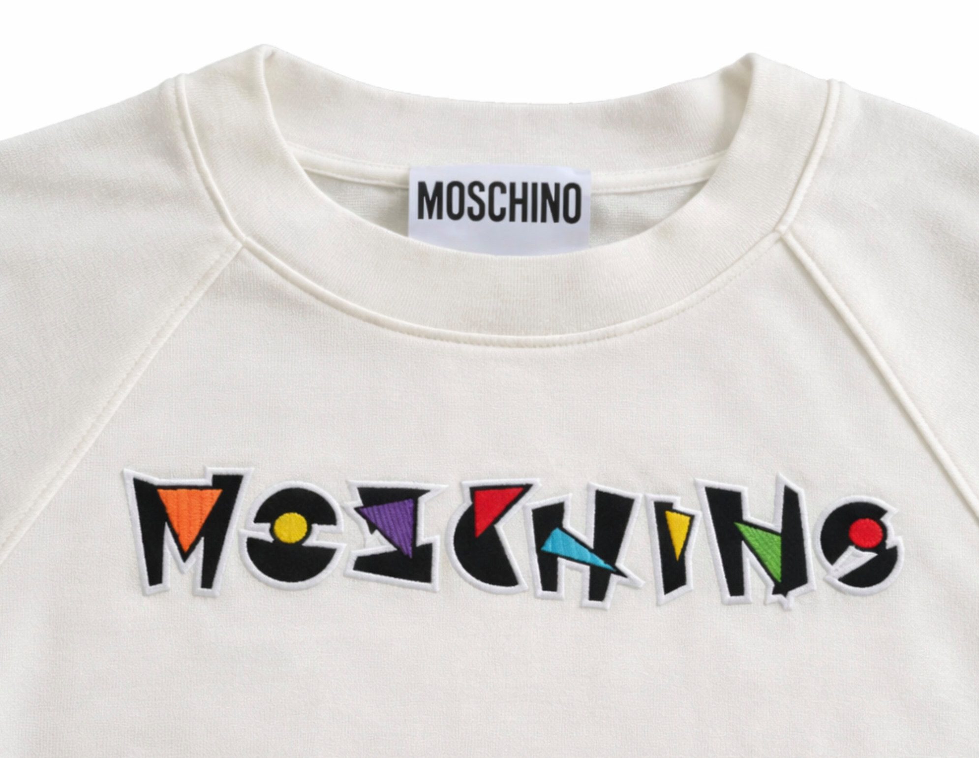Moschino Strickpullover Couture Milano Pullover mit 3D-Stickerei Exklusivsten und hochwertigsten Kollektion von Moschino