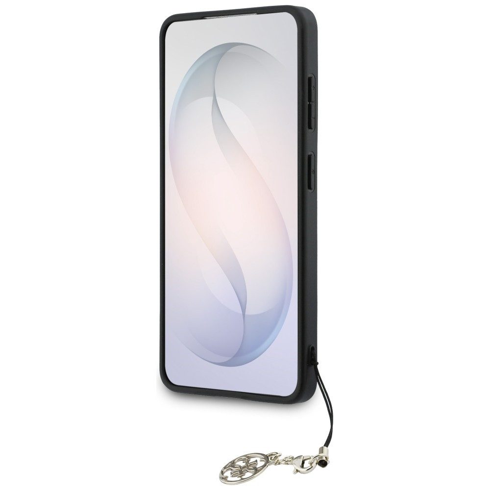 Guess Handyhülle Hülle Classic Galaxy S26 Kunstleder braun MagSafe mit Kette goldfarbig 6,3 Zoll, Kantenschutz – Bild 4 von 5