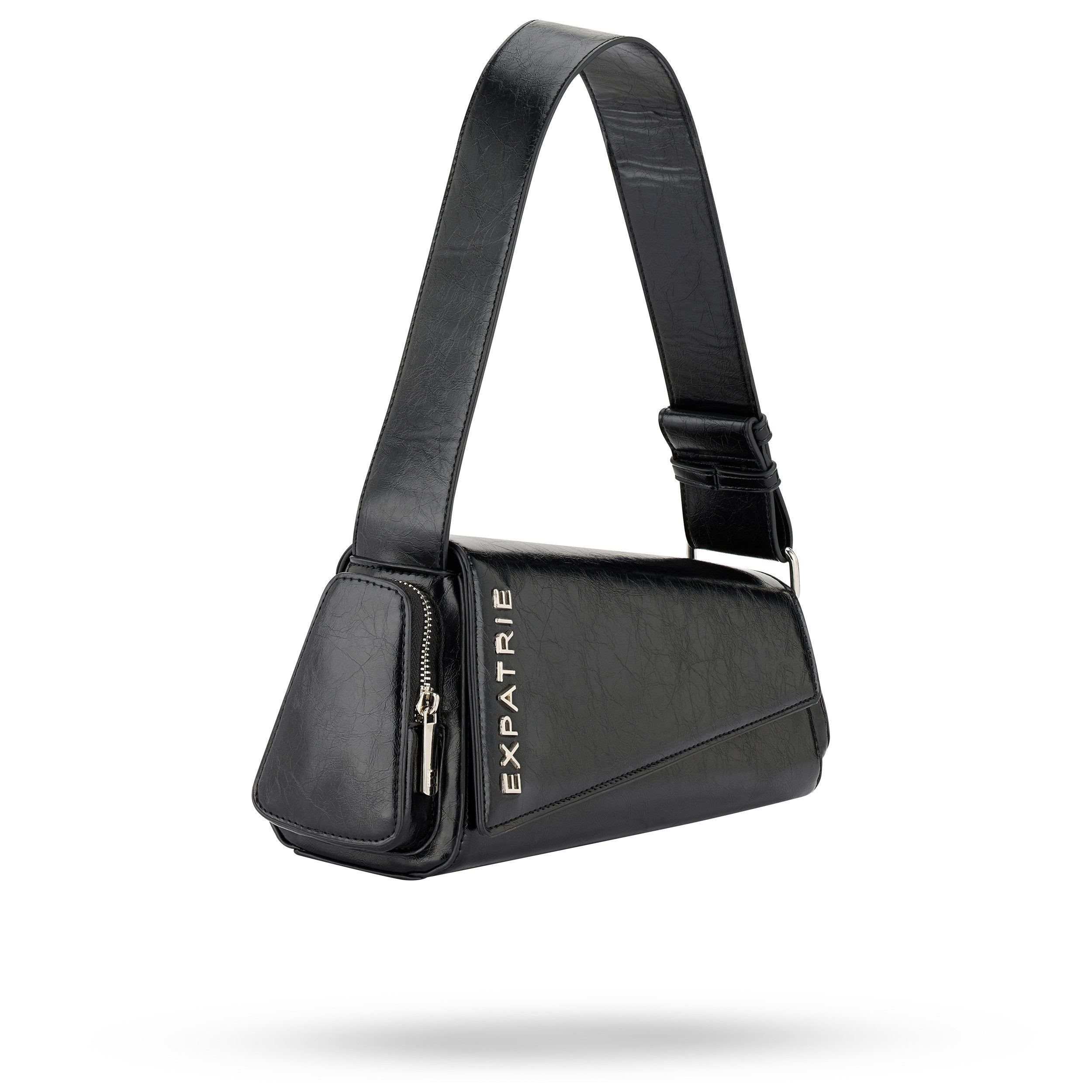 Expatrié Schultertasche Grace Schultertasche für Damen Retro (1-tlg), Vintage Handtasche im asymmetrischen Design, wasserabweisend