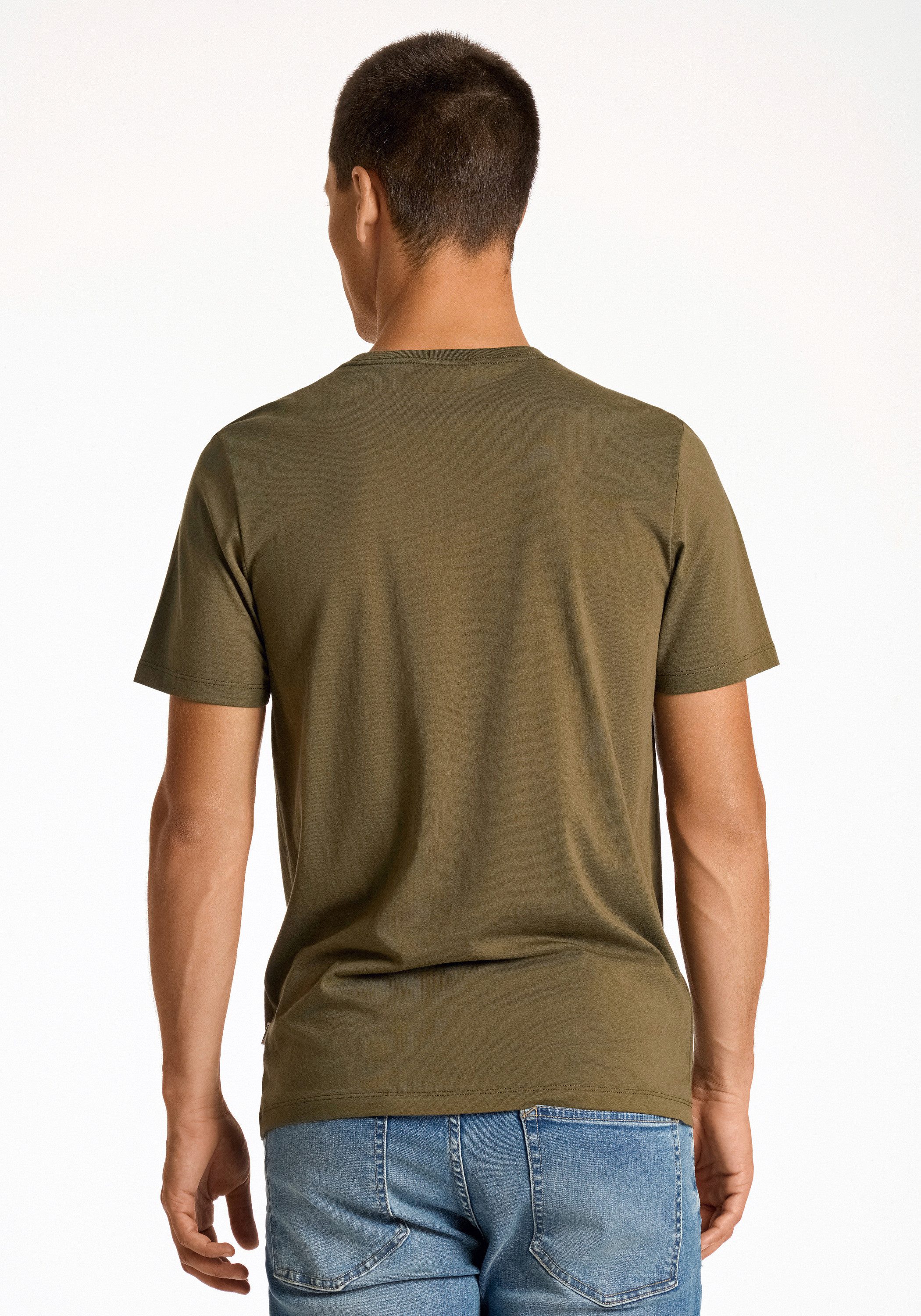 LINDBERGH T-Shirt mit Logo und Rundhalsausschnitt günstig online kaufen