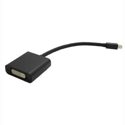 VALUE Mini DisplayPort-DVI Adapter, Mini DP ST - DVI BU Audio- & Video-Adapter Mini DisplayPort Männlich (Stecker) zu DVI-D 24+1, Dual-Link Weiblich (Buchse), 15.0 cm
