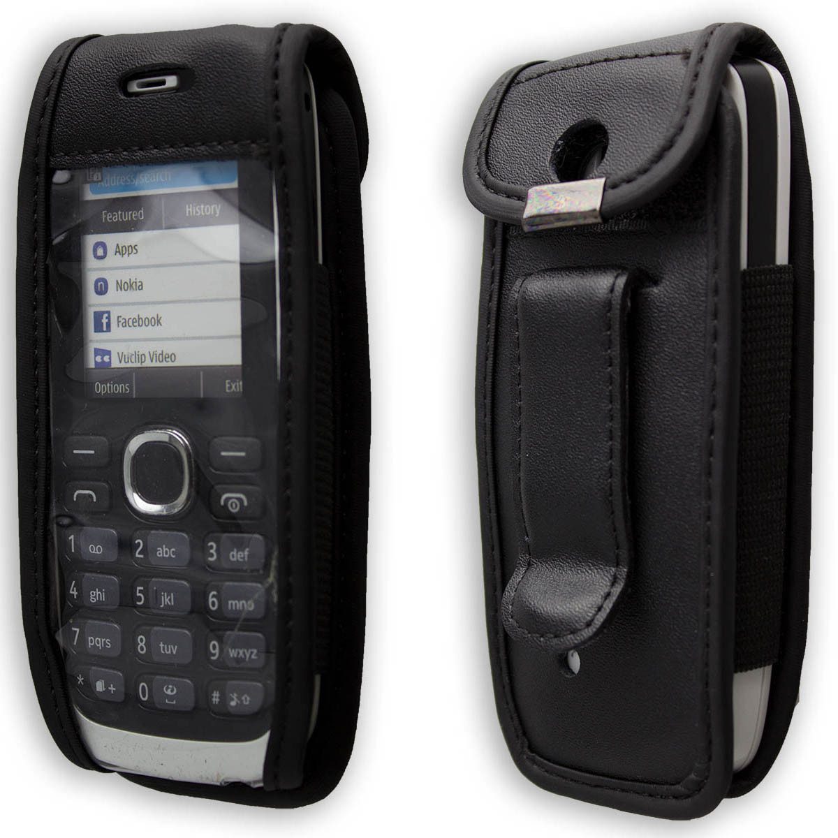 caseroxx Handytasche caseroxx Handytasche mit Gürtelclip für Nokia 113, schwarz (Einzelartikel, 1-tlg., Ledertasche mit Gürtelclip)
