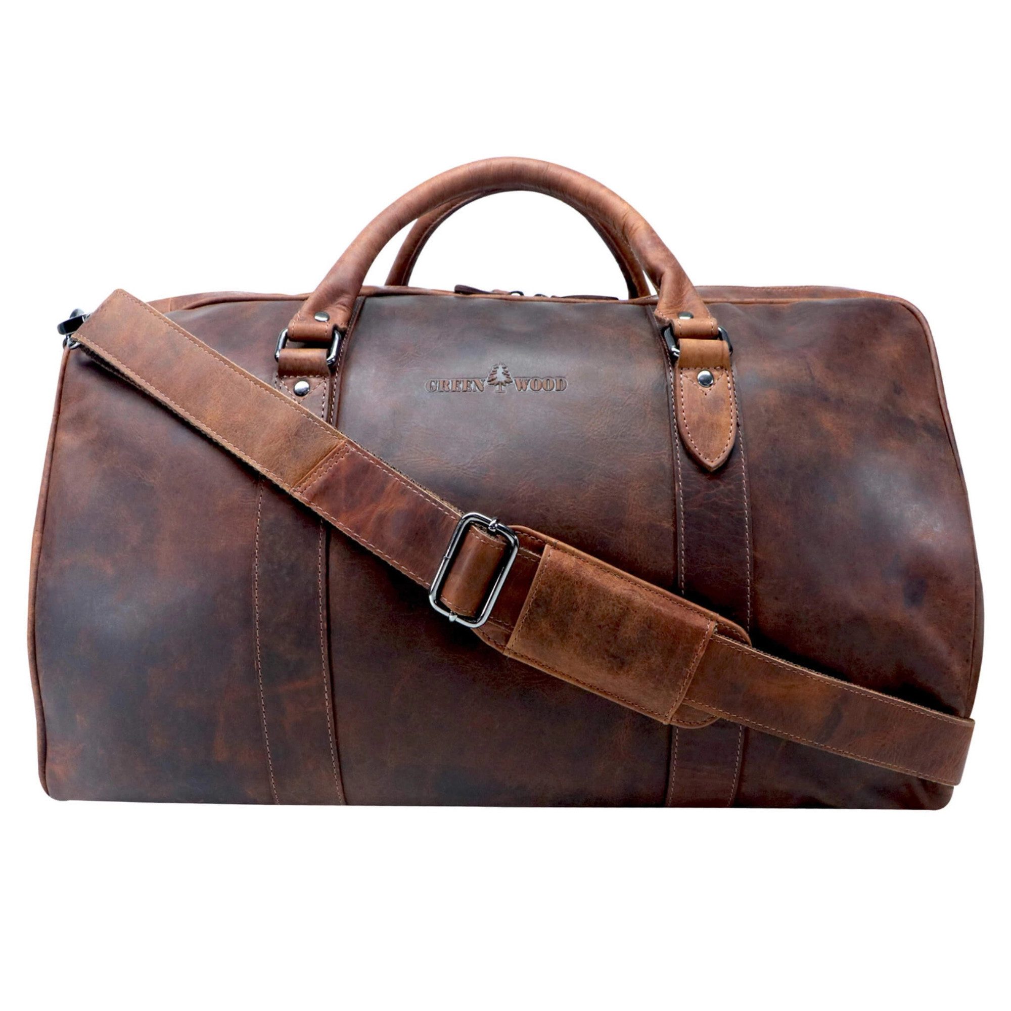 Weekender Echtleder Reisetasche Unisex Weekender