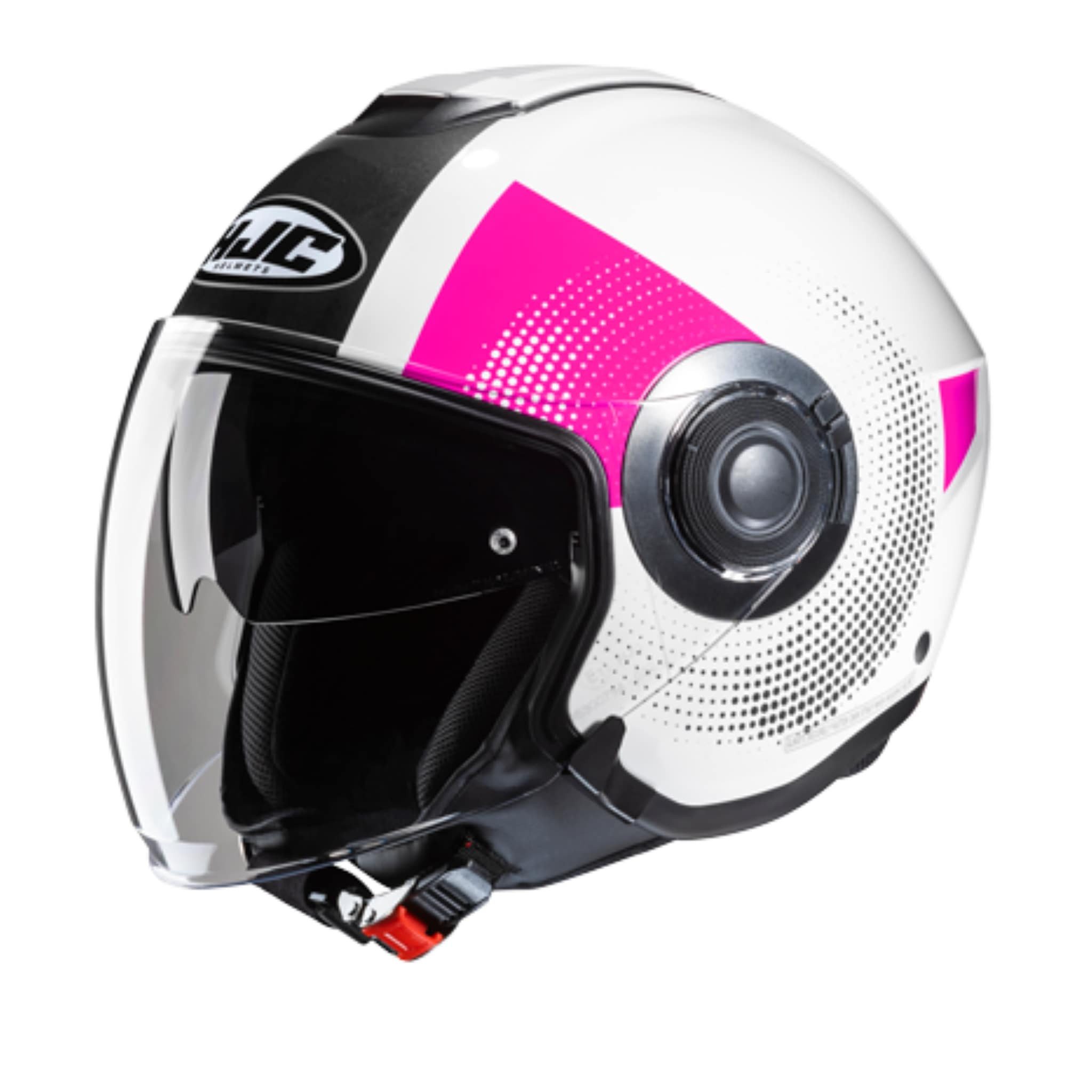 HJC Motorradhelm HJC i40N Jethelm Pyle weiß pink S