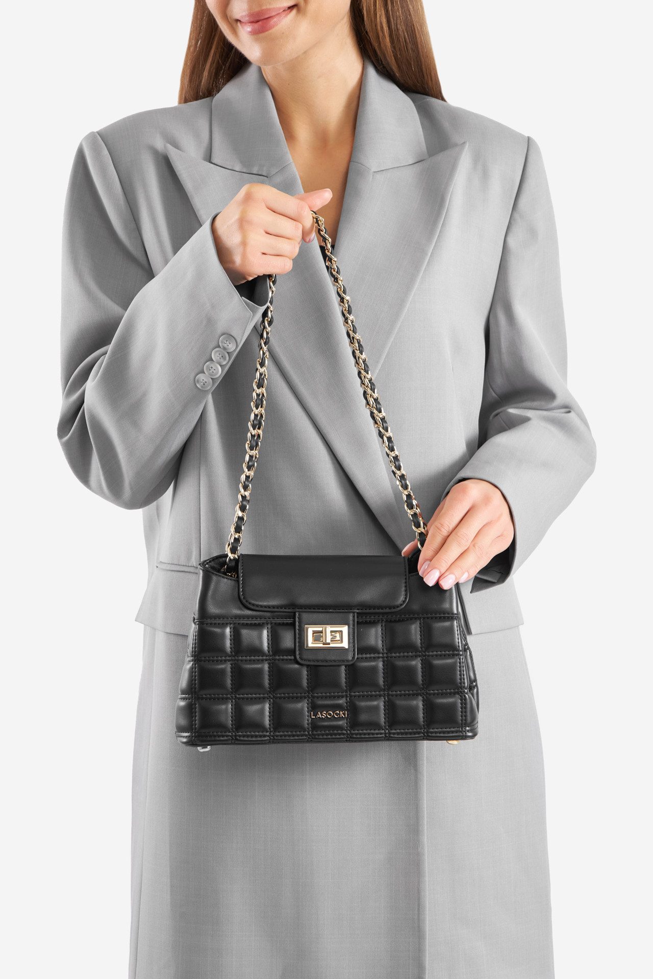Handtasche Lasocki Kleine Tasche LSK-B-004-06 schwarz