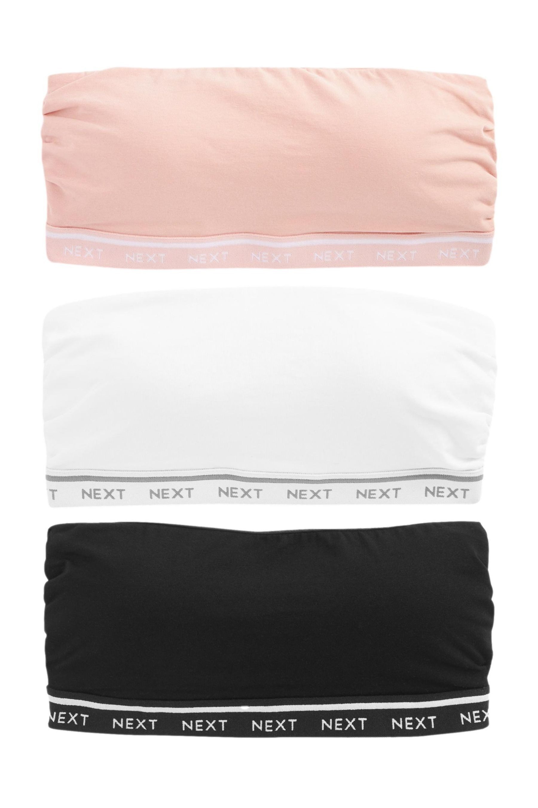Next Bandeau-BH Bandeau-BHs mit hohem Baumwollanteil, 3er-Pack (3-tlg)