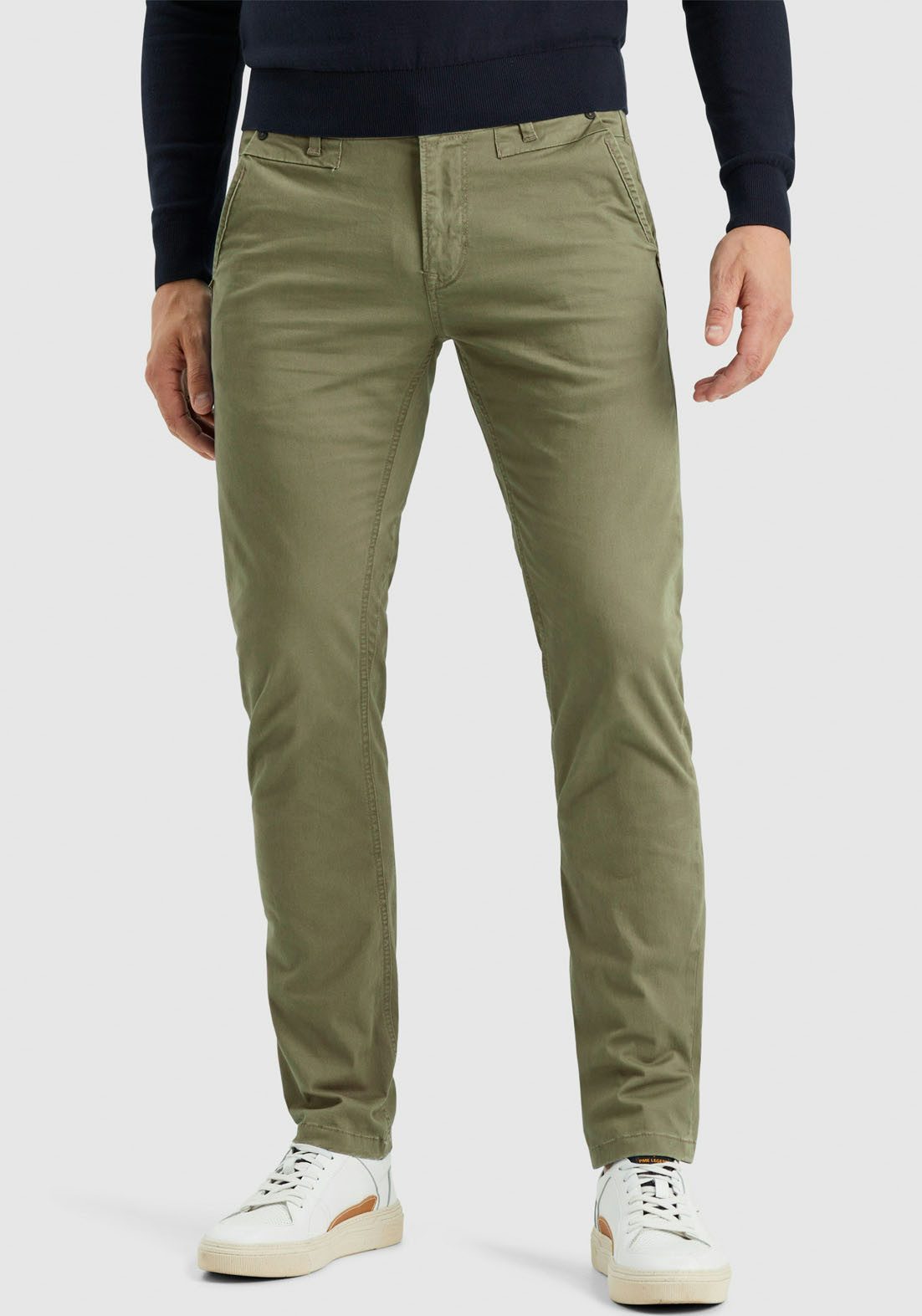 PME LEGEND Chinohose TWIN WASP CHINO LEFT HAND STRETCH TWILL mit Taschen
