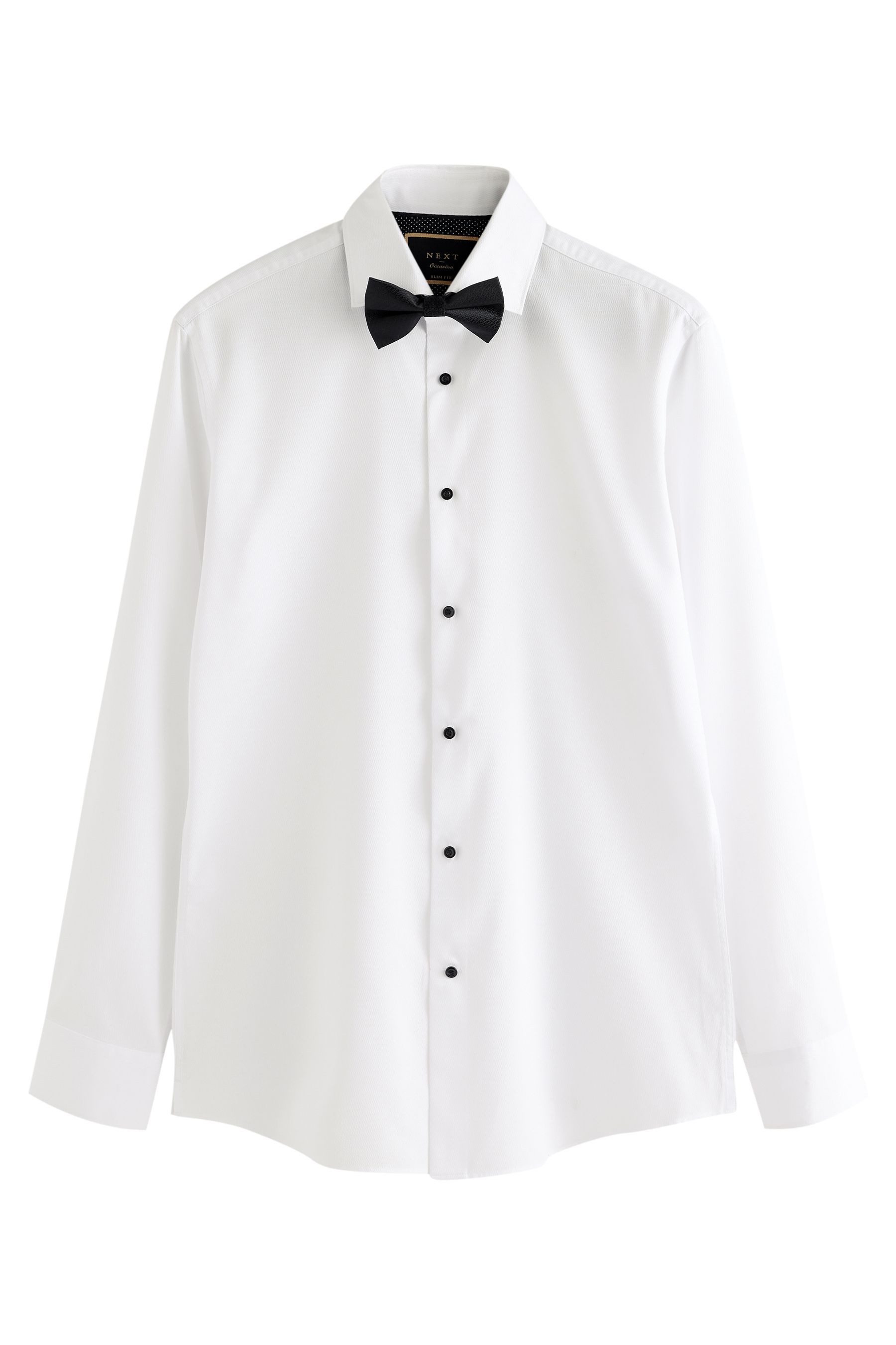 Langarmhemd Slim Fit Hemd und Krawatte im Set