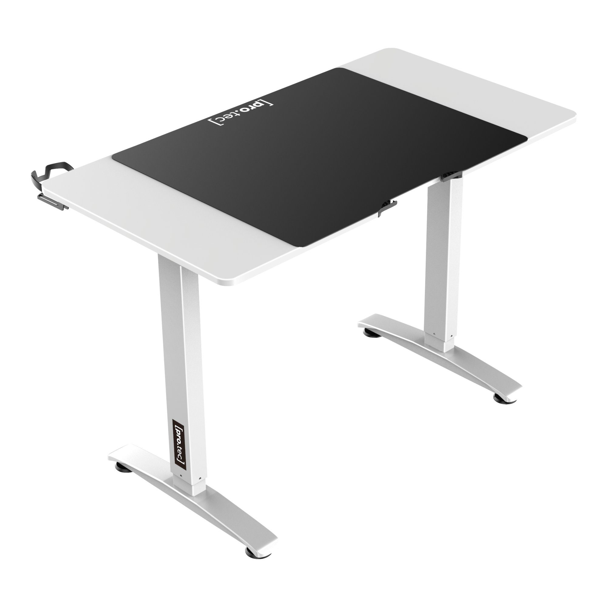 pro.tec Schreibtisch, »Visalia« Elektrisch Höhenverstellbarer weiß | Tisch weiß Weiß 110x60
