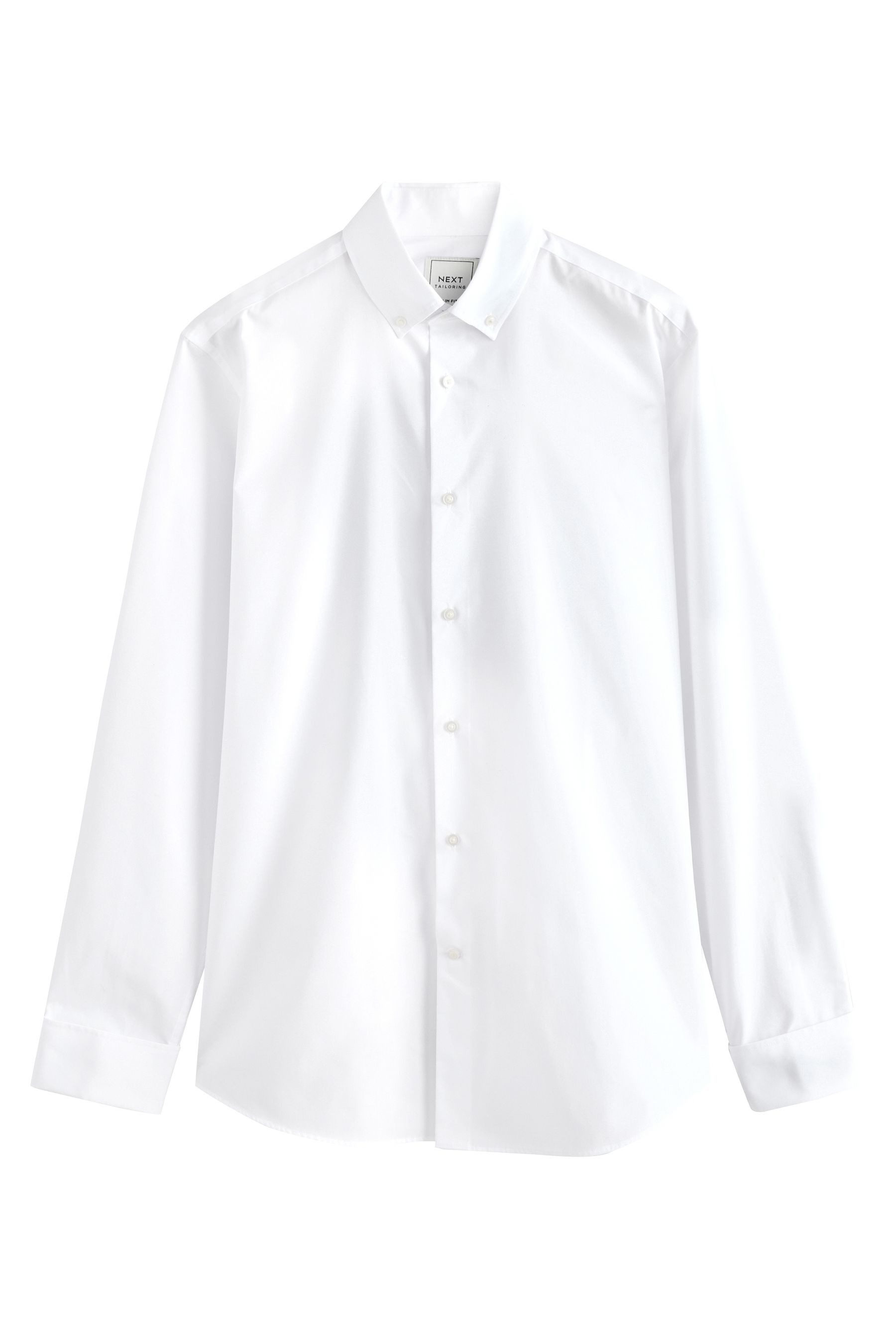 Langarmhemd Pflegeleichtes Slim Fit Hemd mit Doppelmanschette