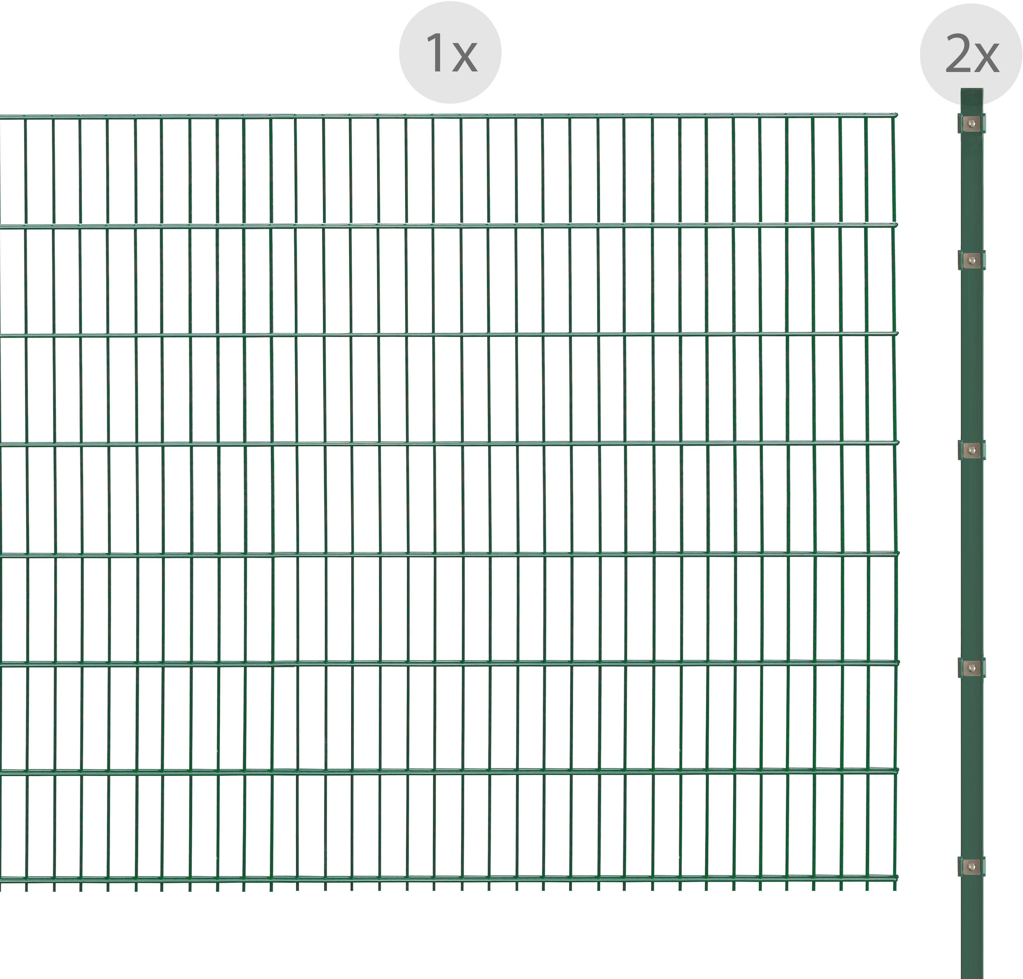 Arvotec Doppelstabmattenzaun ESSENTIAL 143 zum Einbetonieren, (Set), Zaunhöhe 143 cm, Zaunlänge 2 - 60 m
