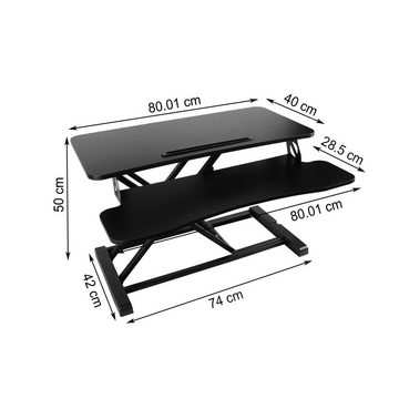 BIGTREE Schreibtisch höhenverstellbarer Computertisch