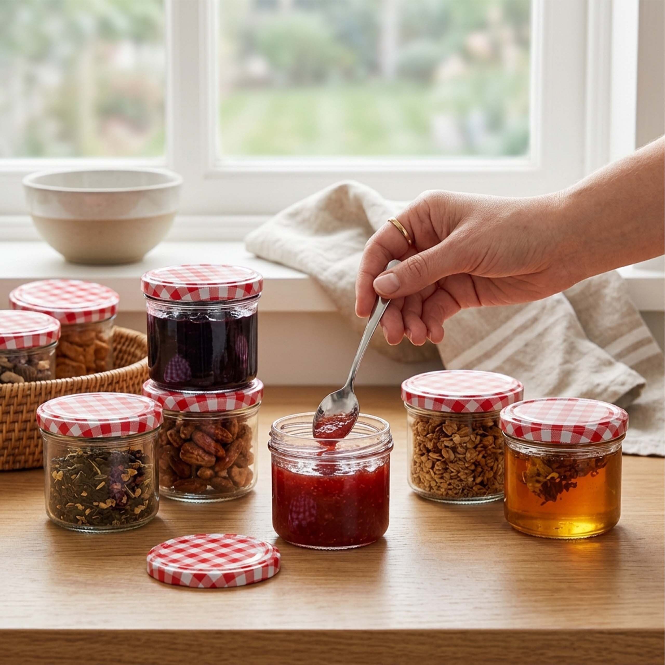 relaxdays Marmeladenglas Einmachgläser Set 220 ml Twist Off, Glas, 25er Pack