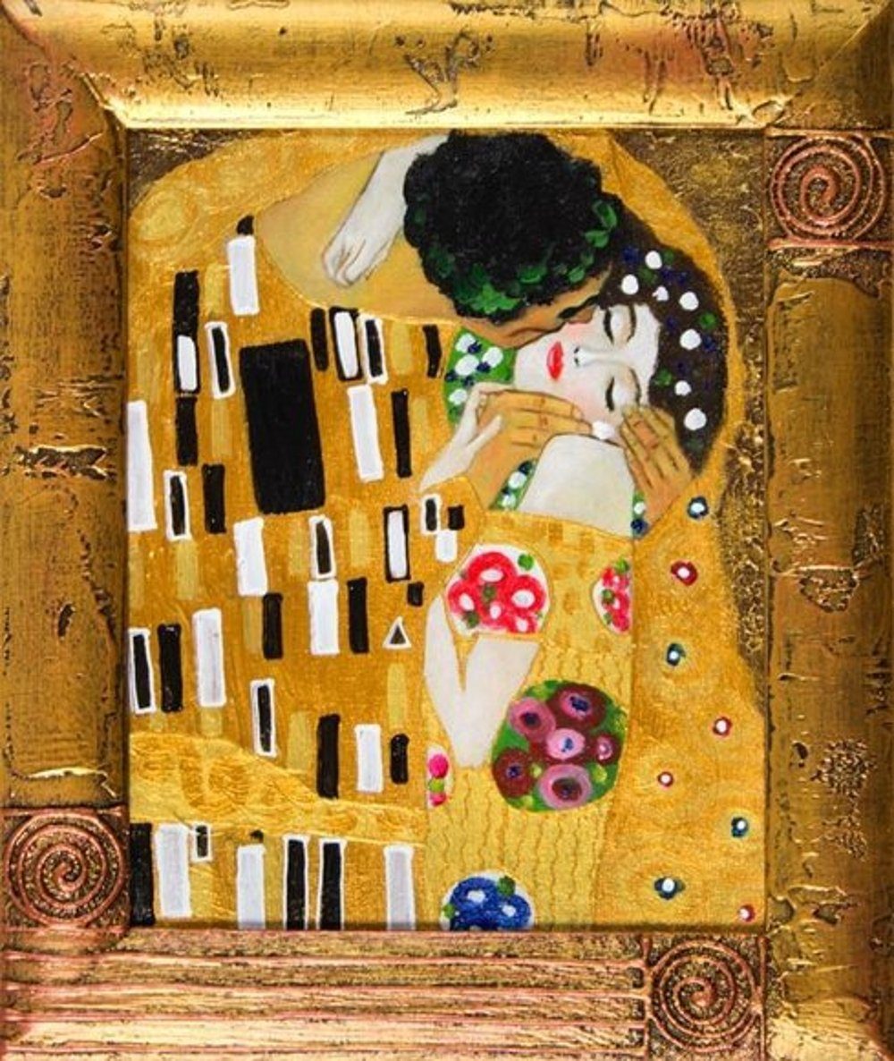 JVmoebel Gemälde Gustav Klimt »G04340«, jedes Bild ein Unikat, handgearbeitet