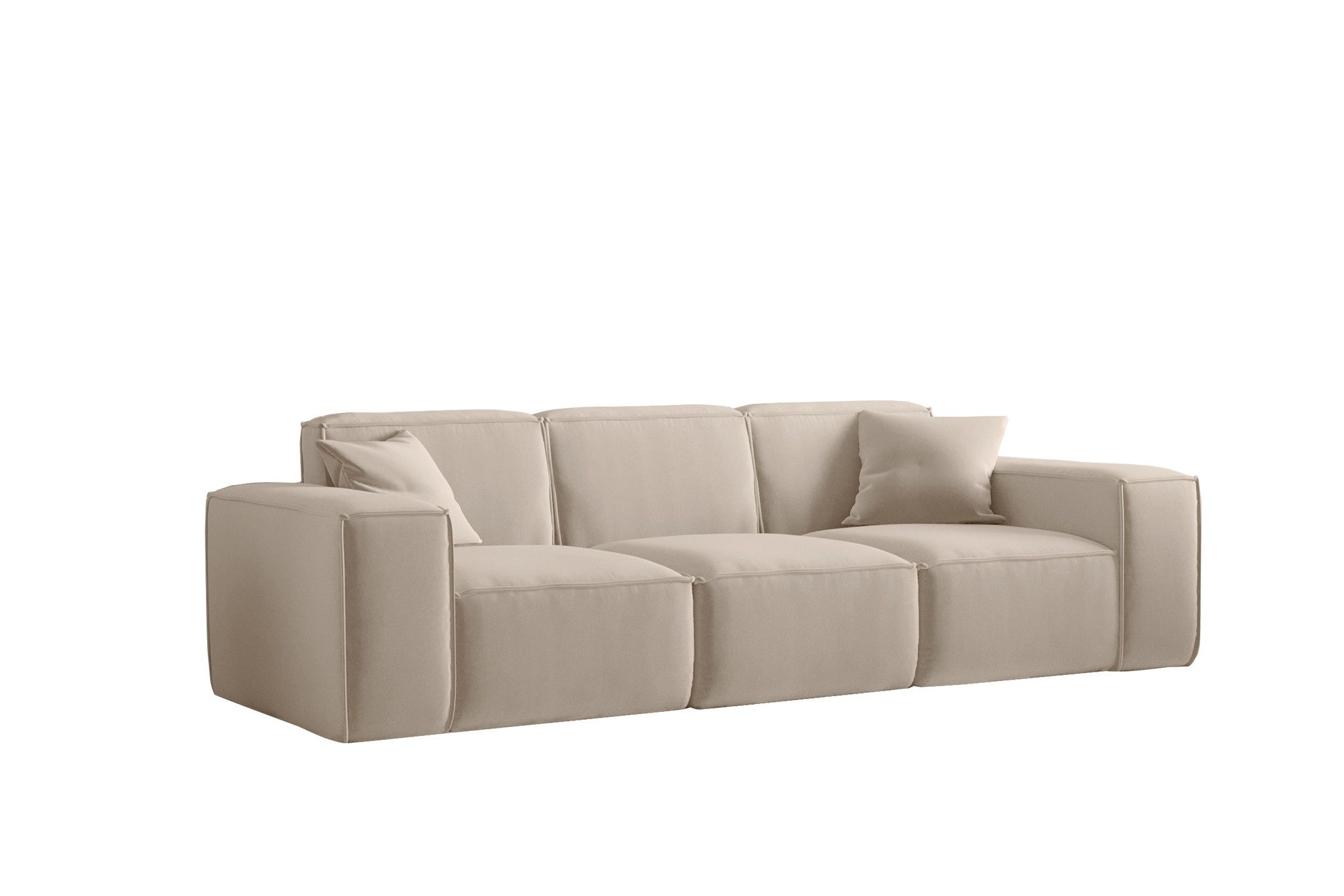 Fun Möbel Sofa Sofa Designersofa CELES PREMIUM 3-Sitzer in Stoff, Inkl. 2 Z günstig online kaufen