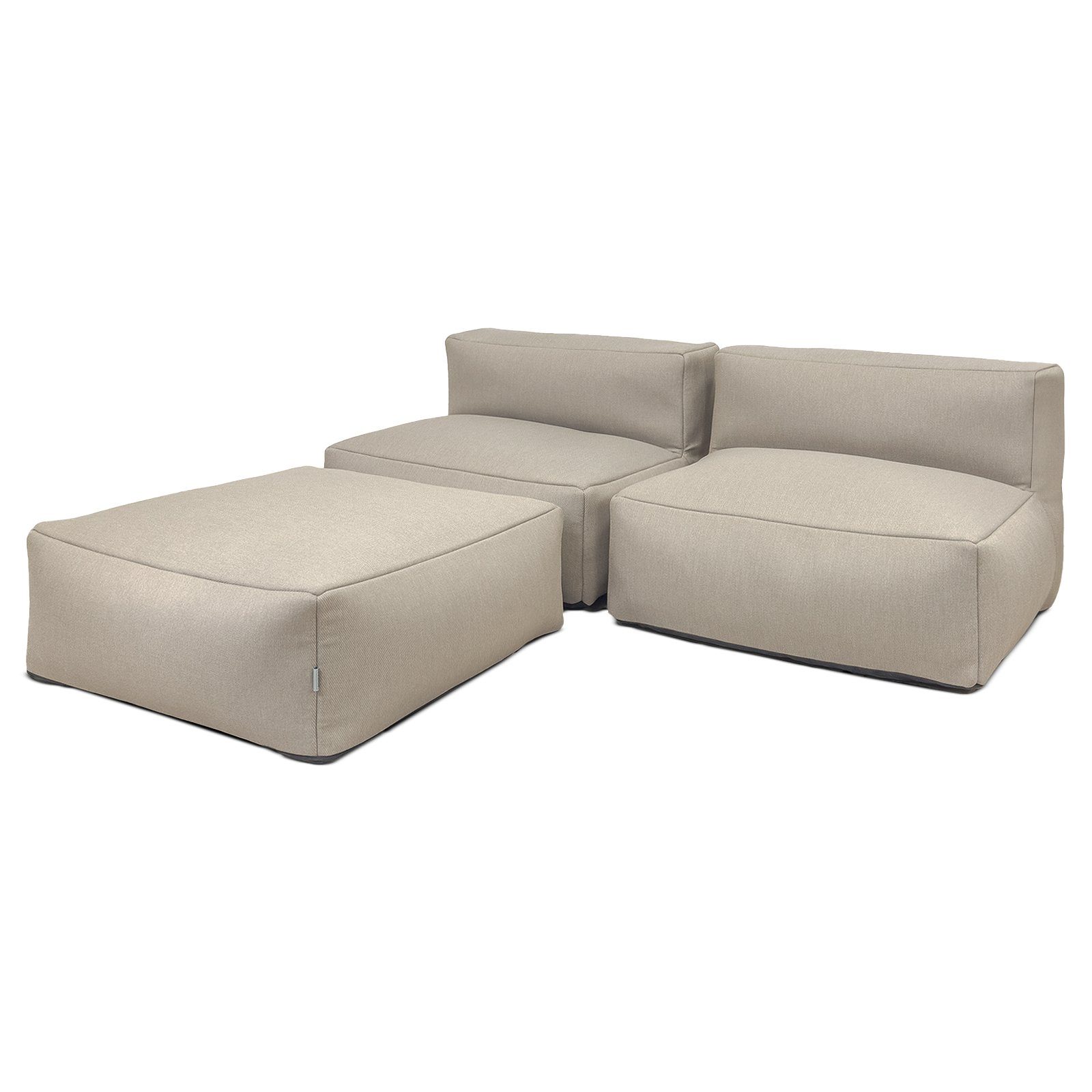 osoltus Garten-Essgruppe osoltus Selma Premium Modular Lounge 3tlg. Axroma Olefin Taupe Beige