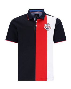 Hajo Poloshirt Flächenteiler-Poloshirt mit Applikation