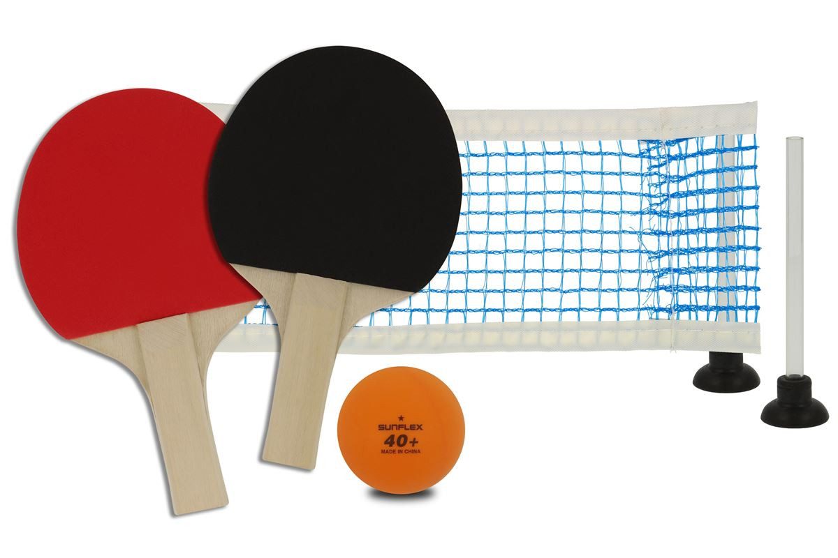 Sunflex Tischtennisschläger Tischtennis Set Mini, Tischtennis Schläger Set Tischtennisset Table Tennis Bat Racket