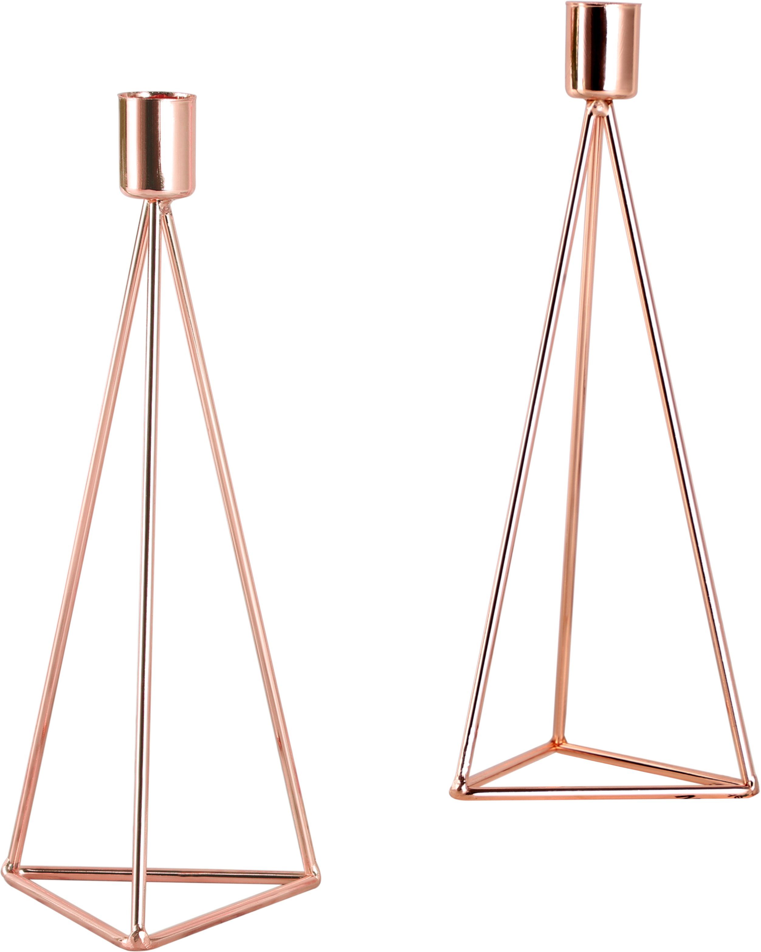 ECHTWERK Tischkerzenhalter Modern Big, Weihnachtsdeko (Set, 2 St), moderner Kerzenhalter aus Eisen, Kerzenständer, Höhe ca. 24,2 cm