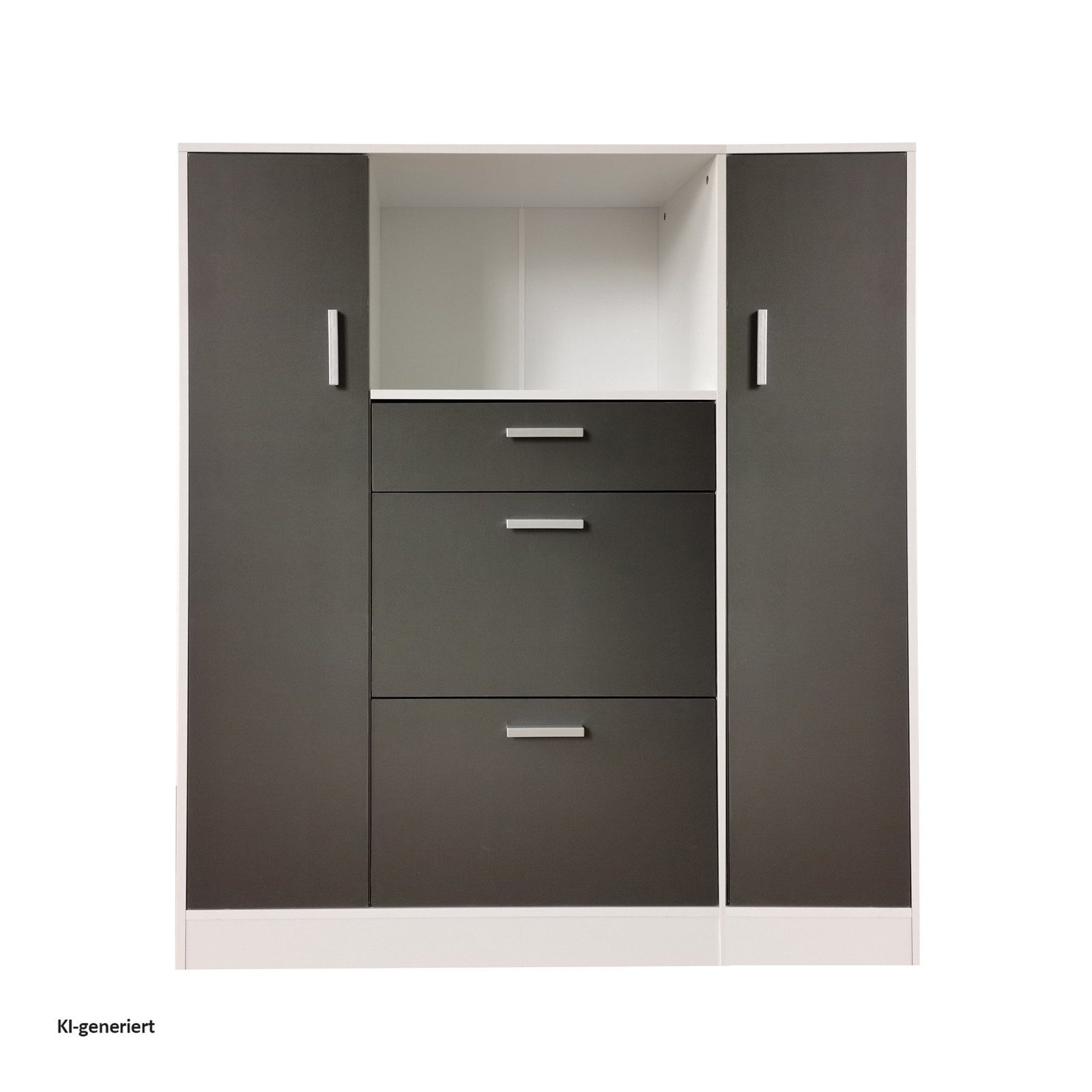 HTI-Line Küchenbuffet Küchenschrank Kombi L und S Blanca (Set, 2-St) Küchenbuffet Mehrzweckschrank Mikrowellenschrank