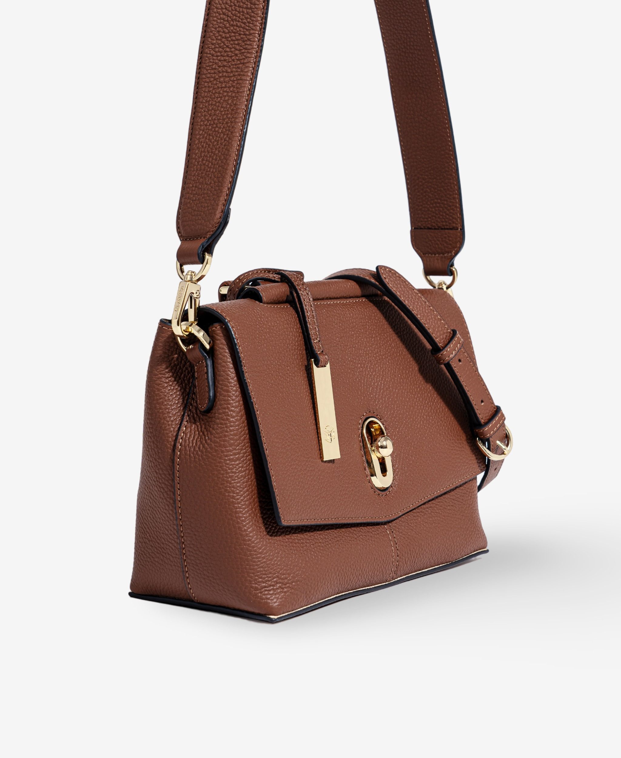 GLAMIRA Schultertasche Lysandra Braune Schultertasche (1-tlg), echt Leder