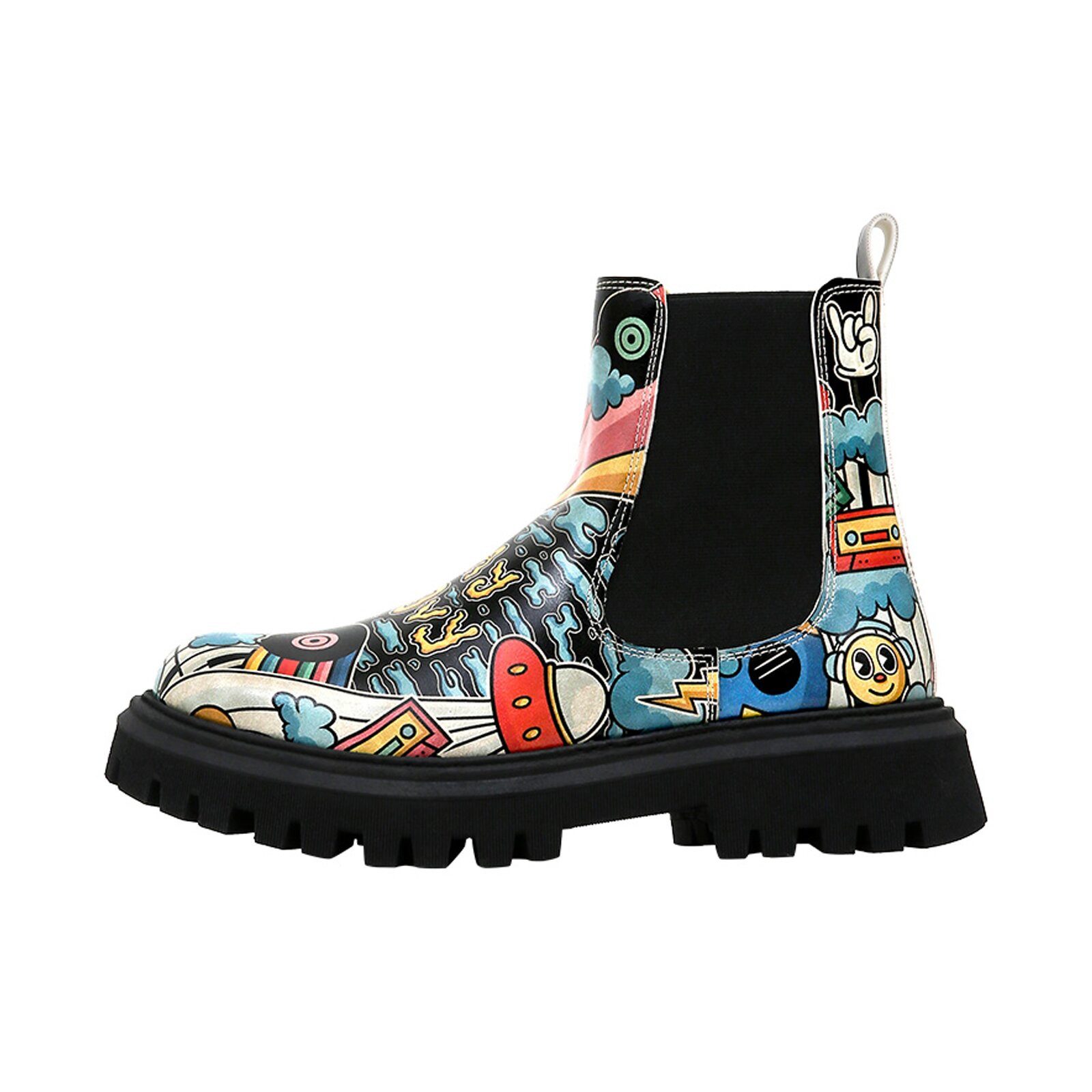 DOGO Aura Boots Stay Groovy Damen Stiefeletten Chelseaboots Handgefertigt