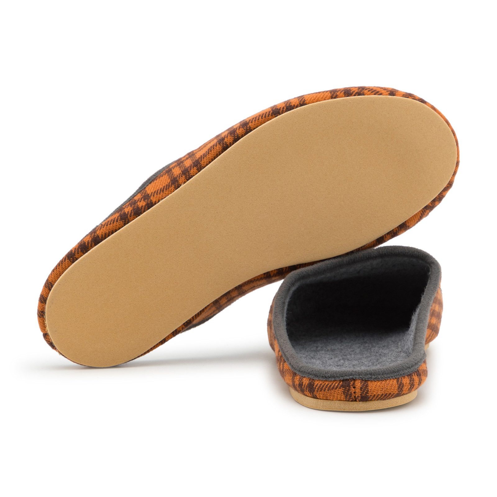 Pantoffelmann Kamelhaar Pantoffel Gummisohle Herren Damen Filzpantoffel Hausschuh Pantoffel (1 Paar) Filzpantoffeln, Gästepantoffel besonders leicht – Bild 5 von 5