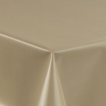 laro Tischdecke Wachstuch-Tischdecken Abwaschbar Beige Hochglanz rechteckig