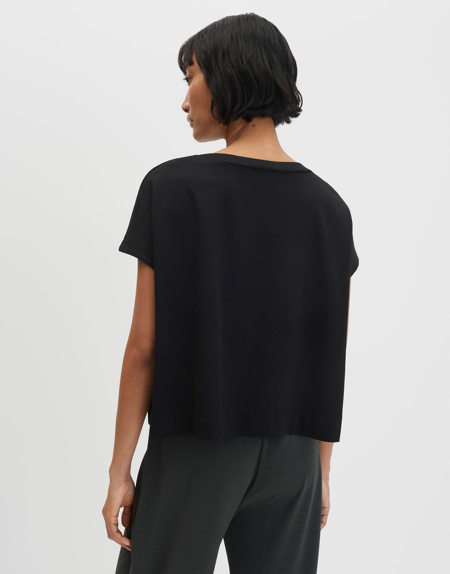 someday Kurzarmshirt Kadalia aus softem Jersey Boxy Shirt Regular Fit Soft und unkompliziert für entspannte Alltagslooks