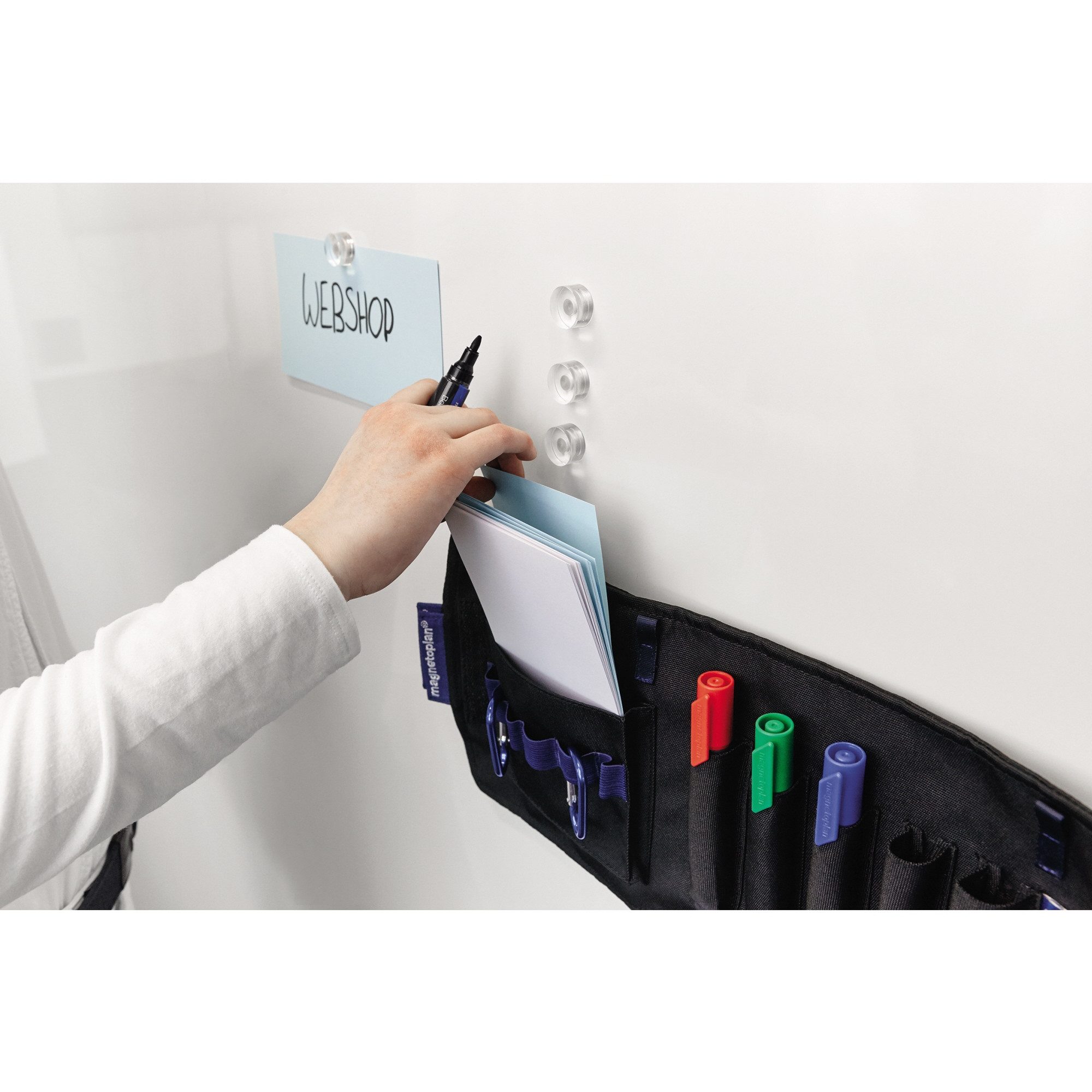 magnetoplan® Moderationskoffer Moderationstasche Action Wallet 11121 gefüllt