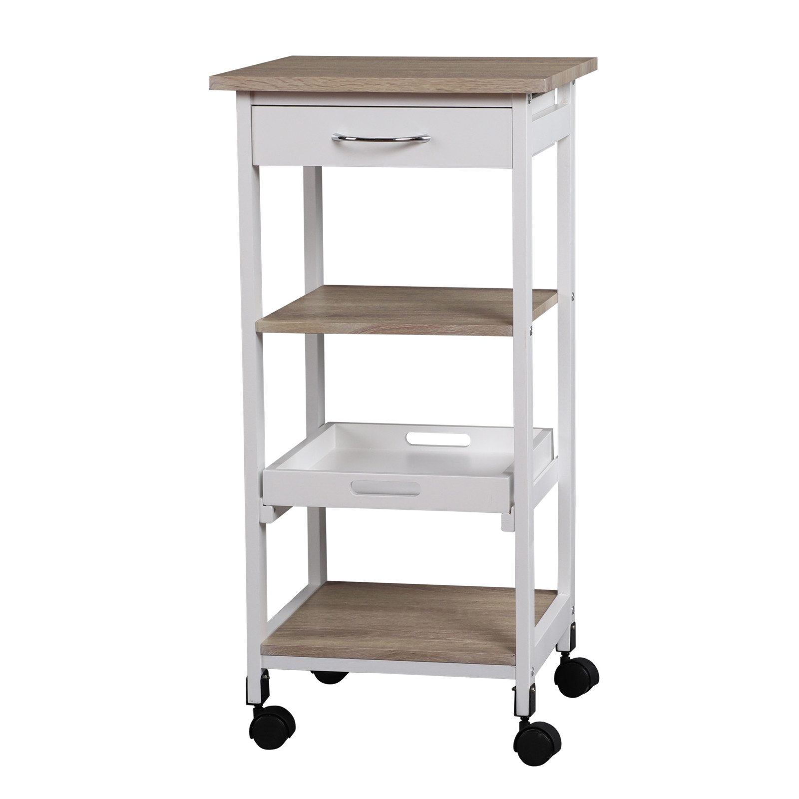 HTI-Living Küchenwagen Küchenrollwagen mit Tablett Skandi, (Stück, 1 St., 1 Küchenrollwagen), Küchenregal