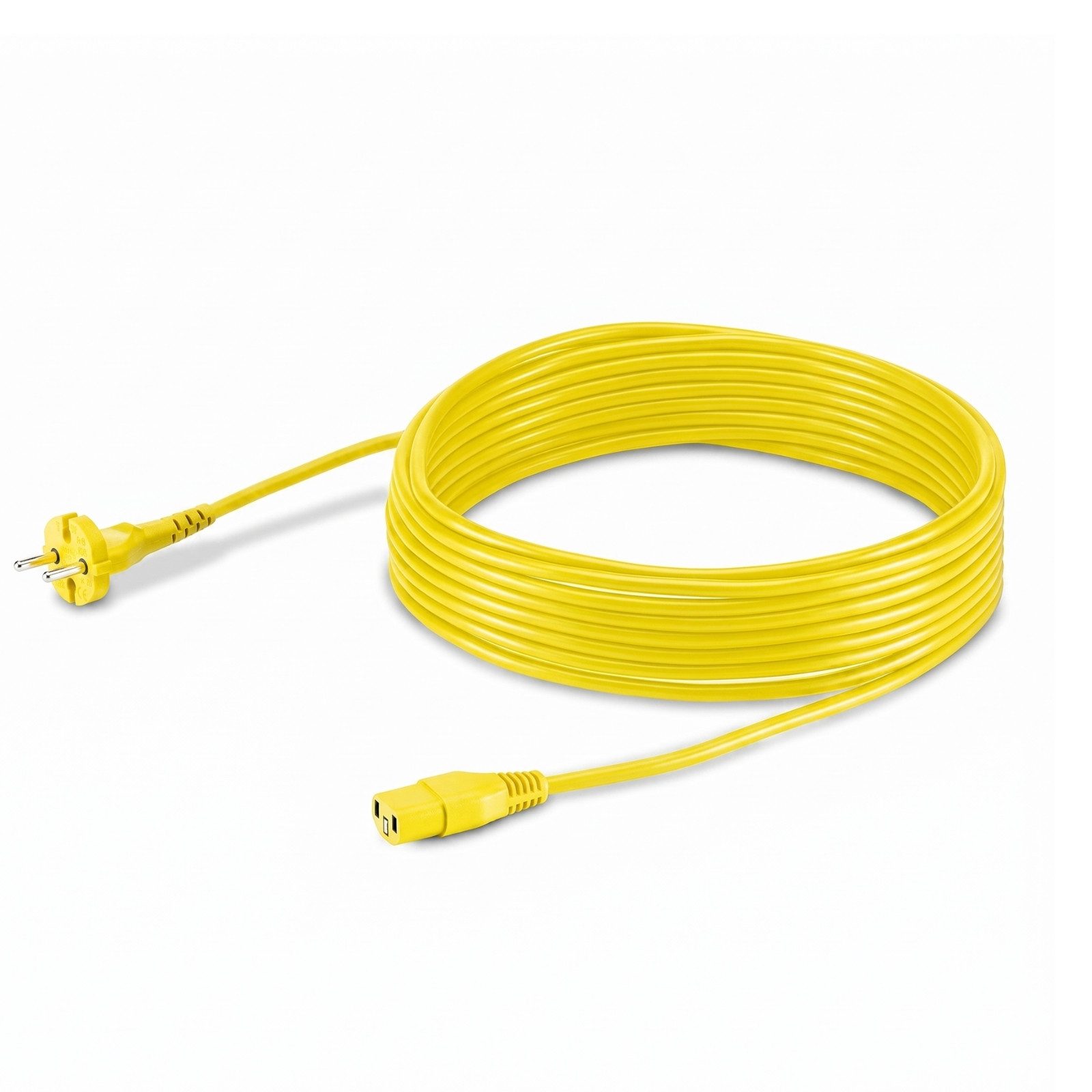 KÄRCHER Staubsauger-Reparaturset Original Kärcher 12 m Netzkabel CV EU 6.650-915.3 Netzkabel Stromkabel, 1-St., 12 m gelbes Gleitflex-/Highflex-Netzkabel